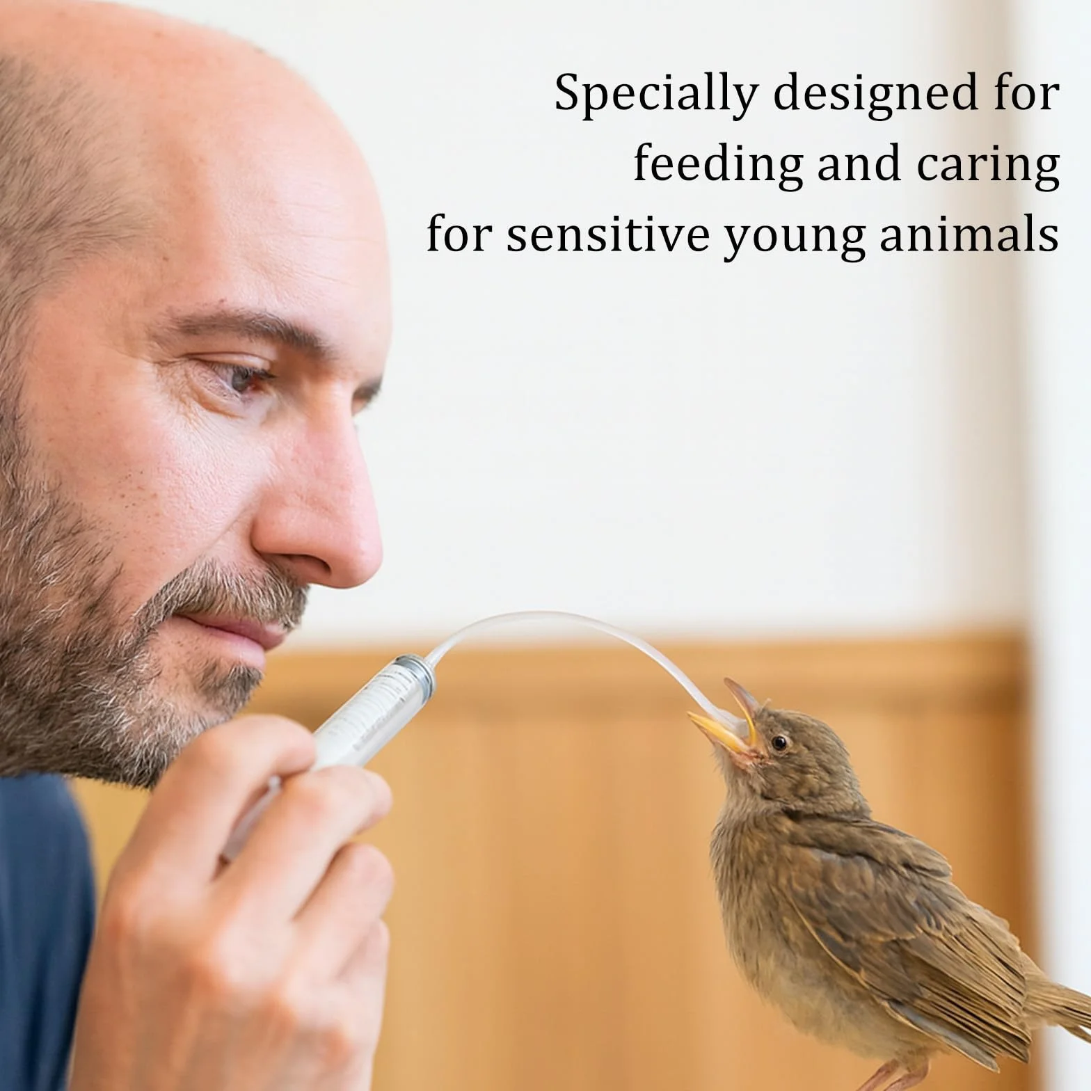 Kit d’alimentation pour bébé oiseau – seringue 10 ml avec tubes – accessoires pour perruches, perroquets, pigeons