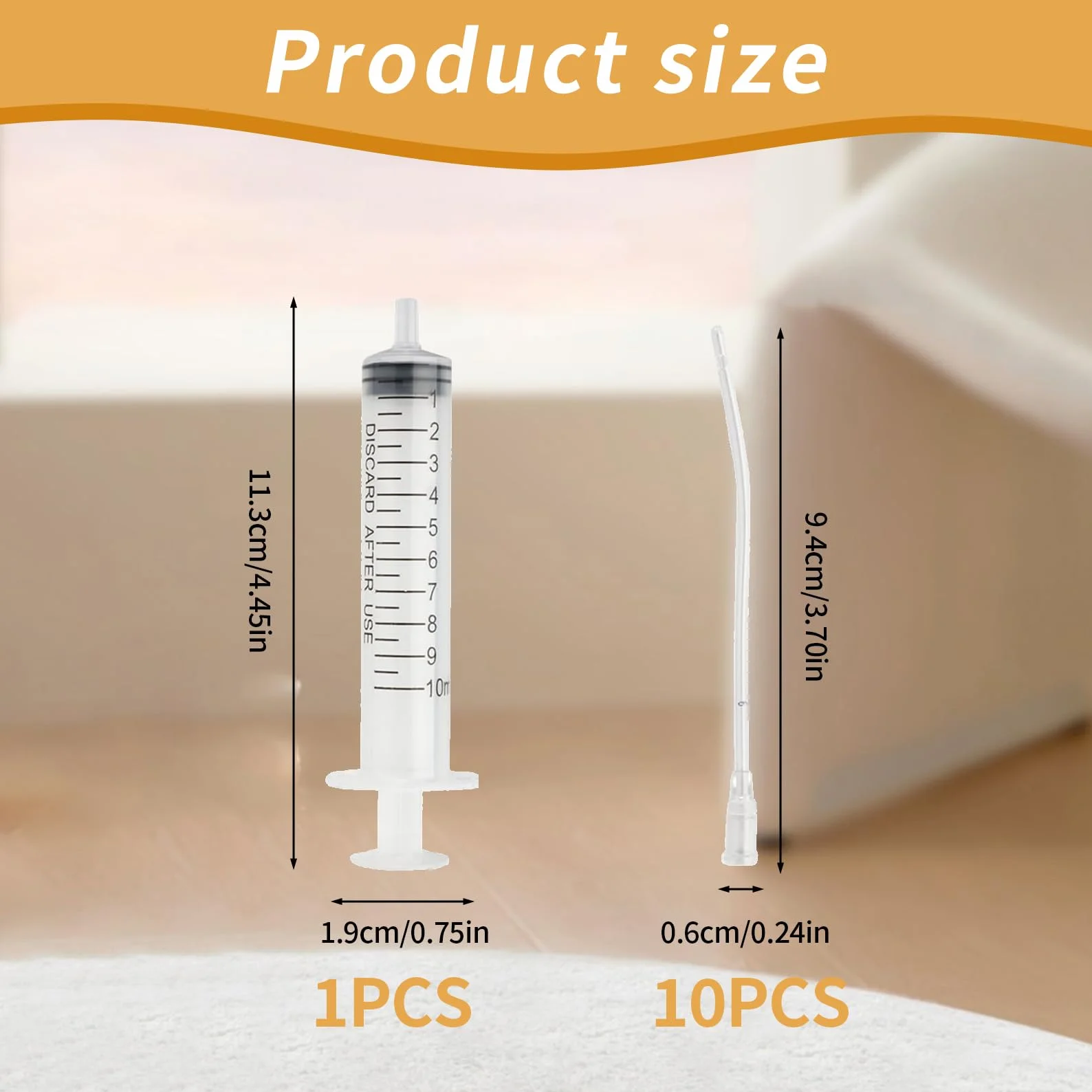 Seringue Alimentaire sans Aiguille Kit Nourrissage Oiseaux 10 Tubes Silicone Médical Graduation Réutilisable