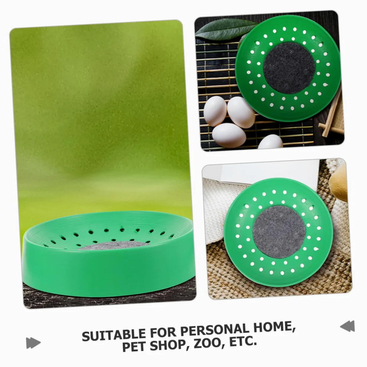 WOONEKY Lot de 10 Nids de Pigeons en Plastique Solide Nids D'œufs pour Reproduction Taille Adaptée Confortable pour Élevage Domestique et Animalerie