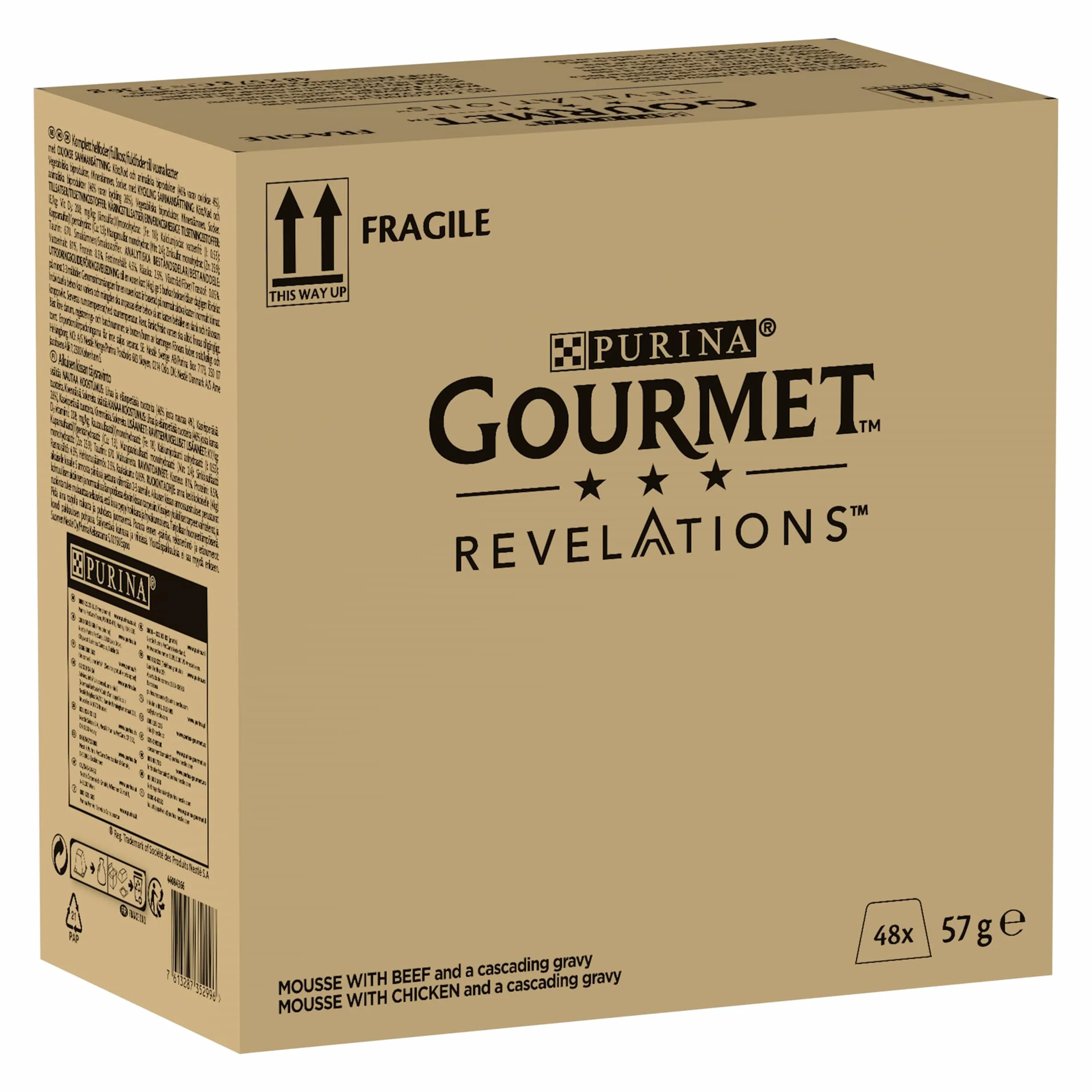 GOURMET REVELATIONS Mousseline Poulet Bœuf 48x57g