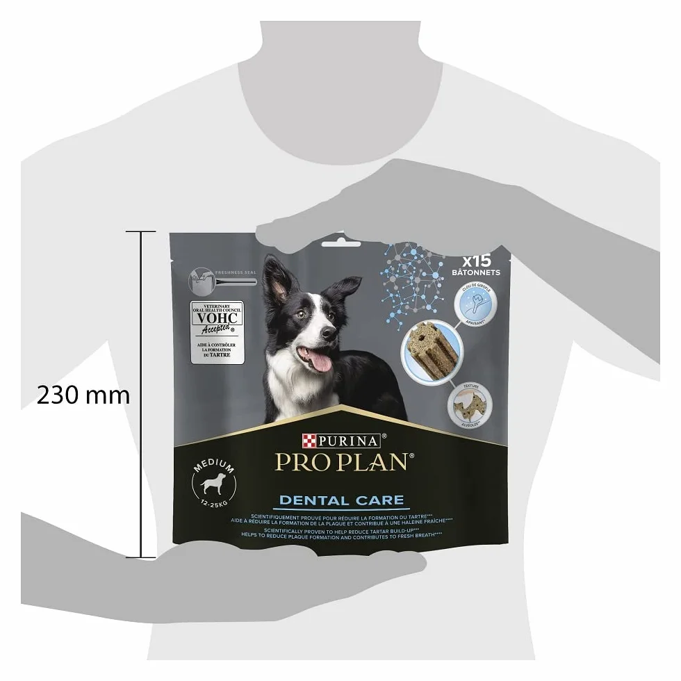 PURINA PRO PLAN DENTAL CARE Bâtonnets à mâcher pour Chien Adulte taille moyenne 15 pièces