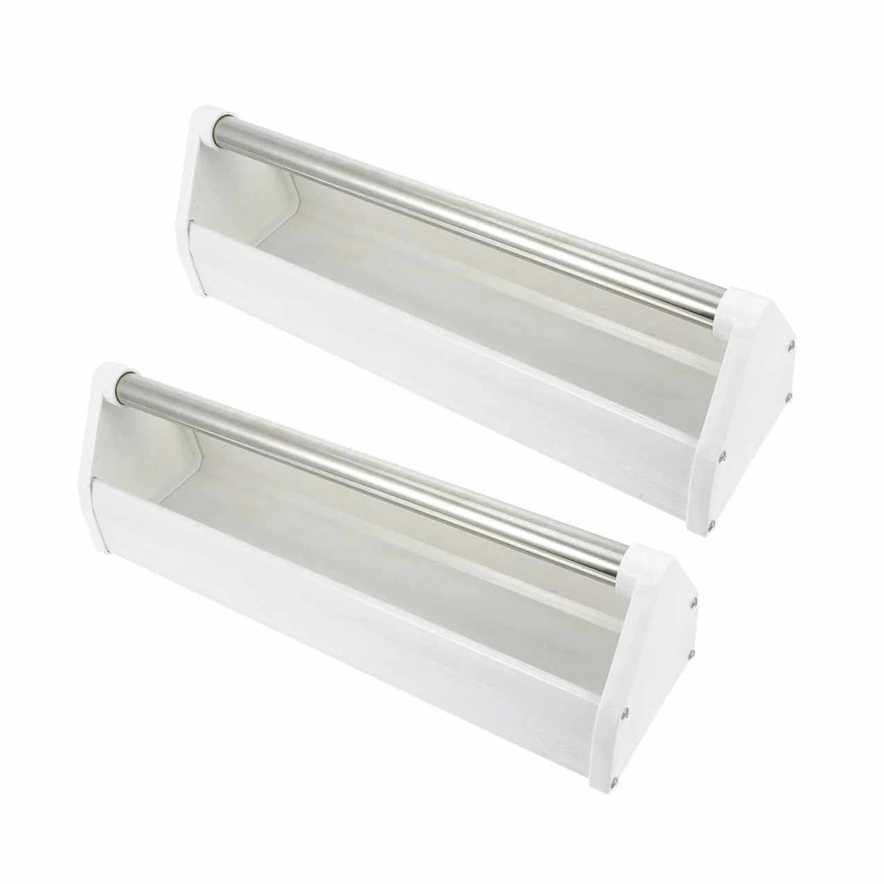 Homoyoyo Mangeoire pour Pigeons et Perruches en Plastique Résistant 40 Cm Lot de 2 pour Alimentation Intérieure et Extérieure Jardin Parc Oiseaux