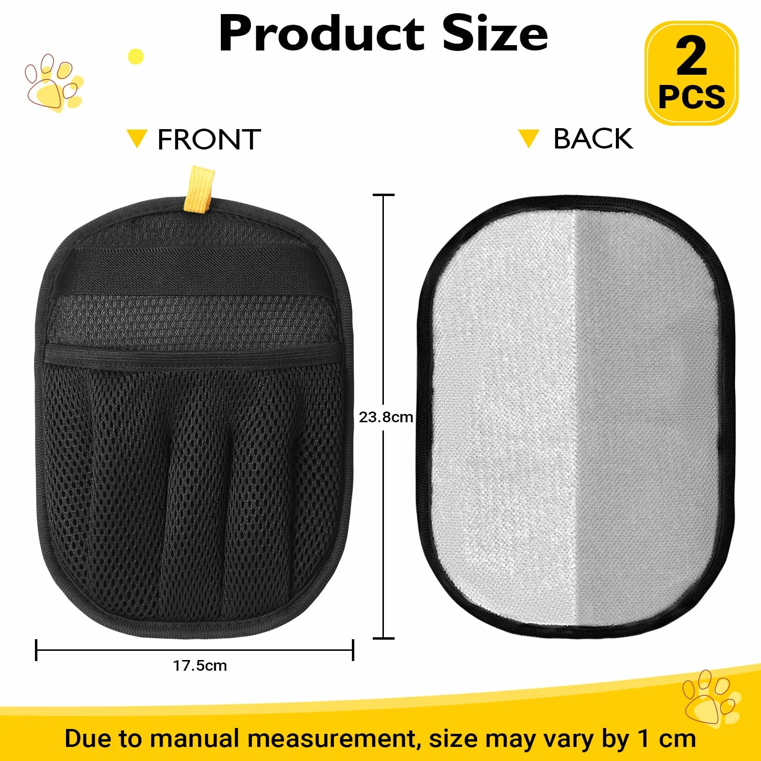 Zivacate Gant Anti Poils Animaux Réutilisable Électrostatique 2 Pièces
