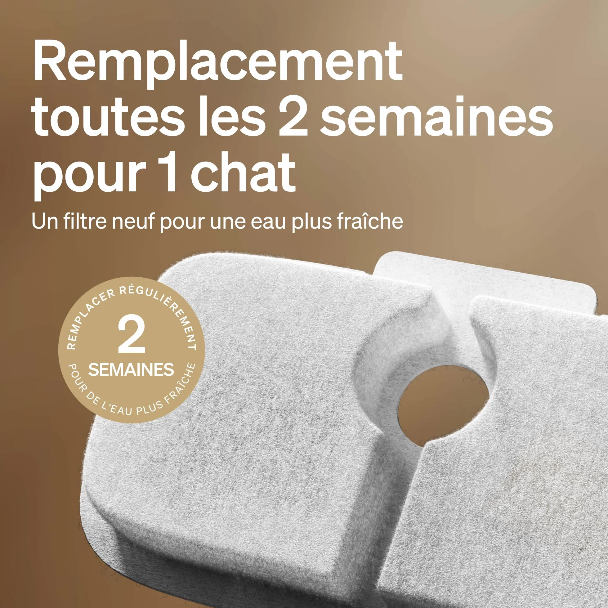 PETLIBRO Lot de 8 Filtres pour Fontaine à Eau pour Chat PLWF005 PLWF115 PLWF105 Kit 4 Mois