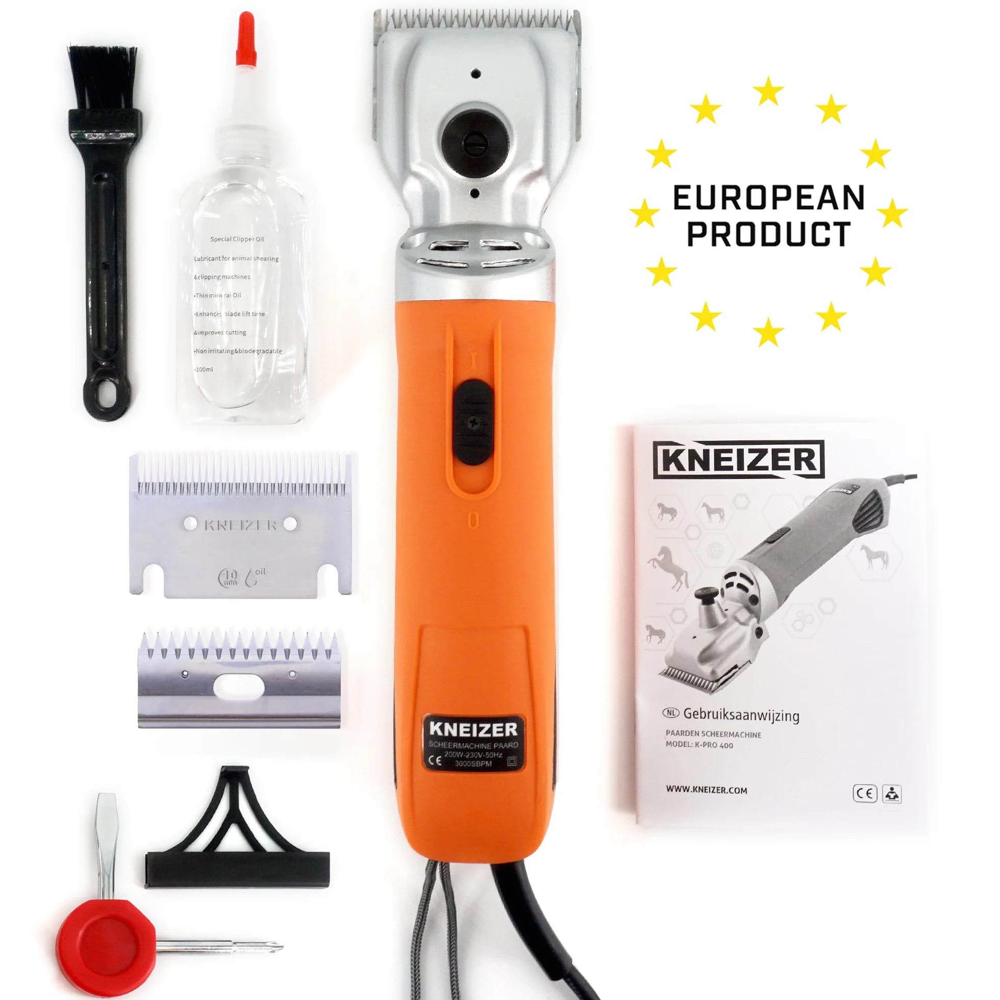 Tondeuse pour Chevaux Silencieuse Faibles Vibrations Lames Interchangeables