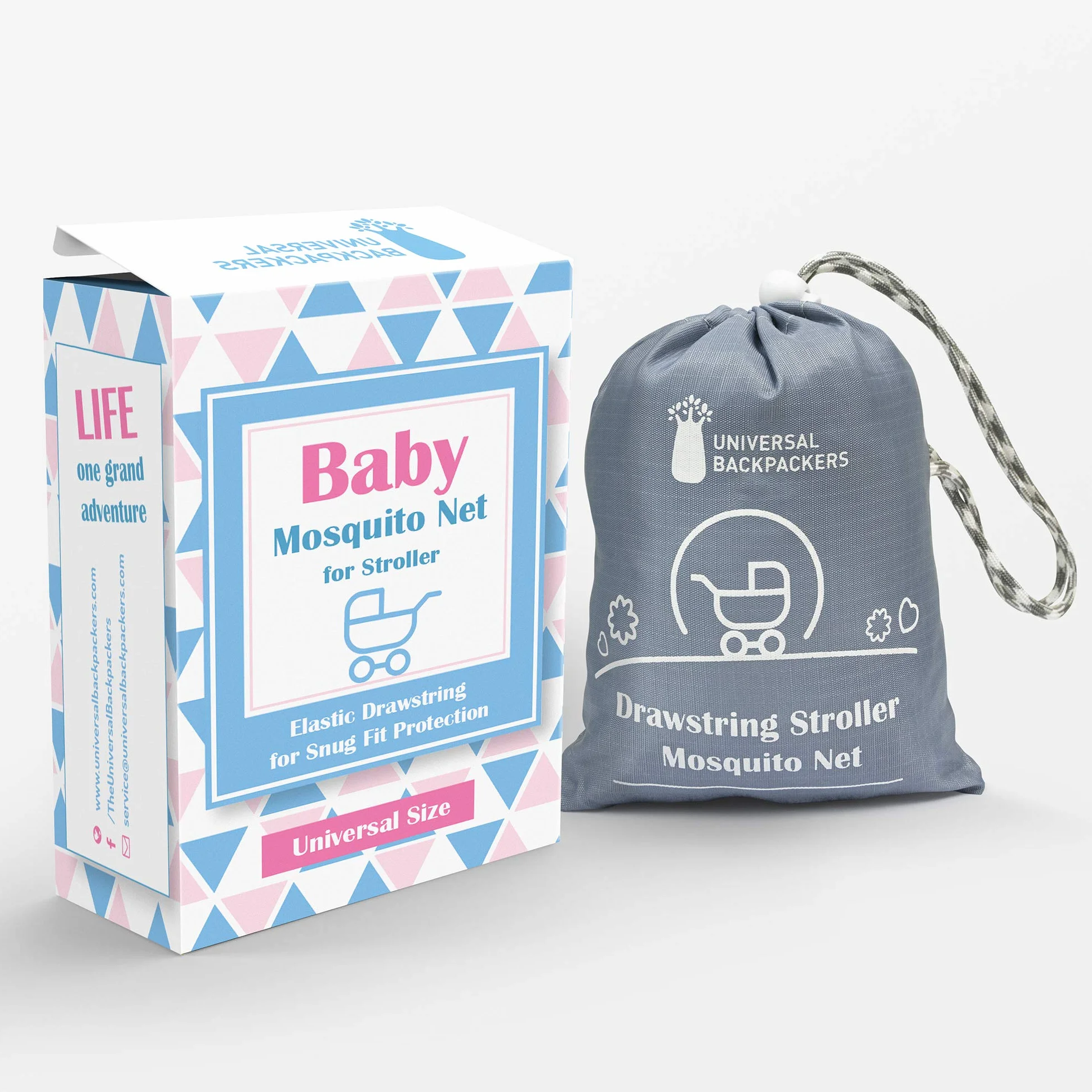 Moustiquaire Bébé Poussette 1000 Mesh Protection Anti-Insectes