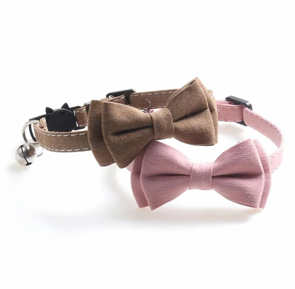 Collier pour chat avec clochette, réglable, fermeture rapide de sécurité