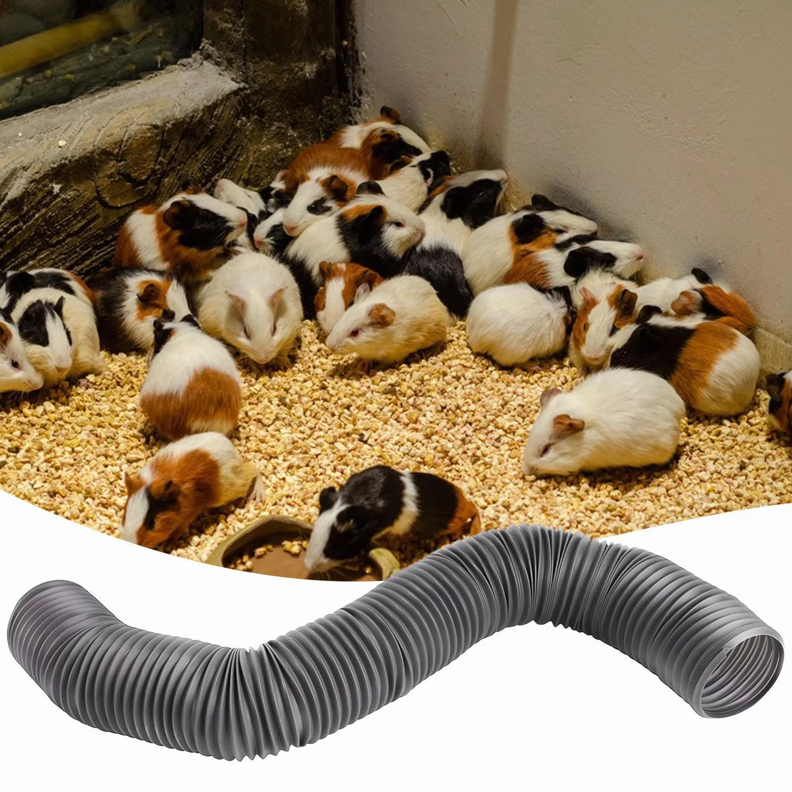 Tunnel pour furet | Aire de jeu pour tuyau d'aventure | Accessoires légers et amusants pour petits animaux