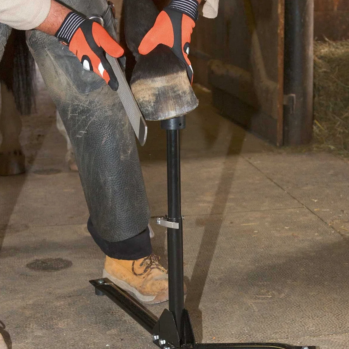 Kerbl Support pour Sabots EcoFlex 2 en 1 Noir réglable en Hauteur pour Chevaux