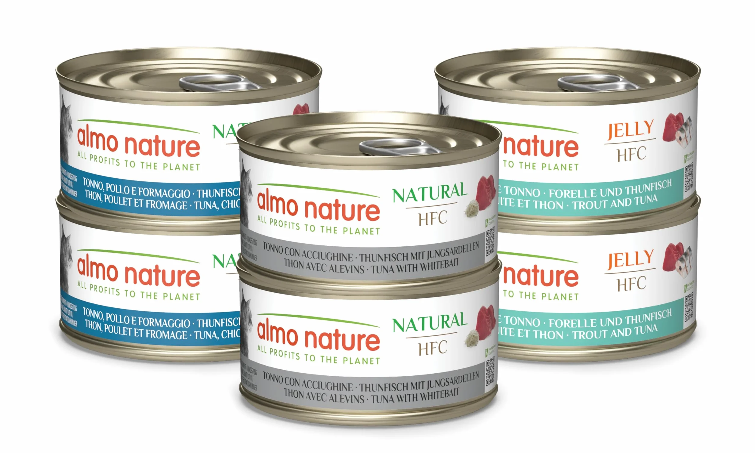 Almo Nature HFC Natural Assortiment au Thon Nourriture Naturelle Chat 6 x 70 g