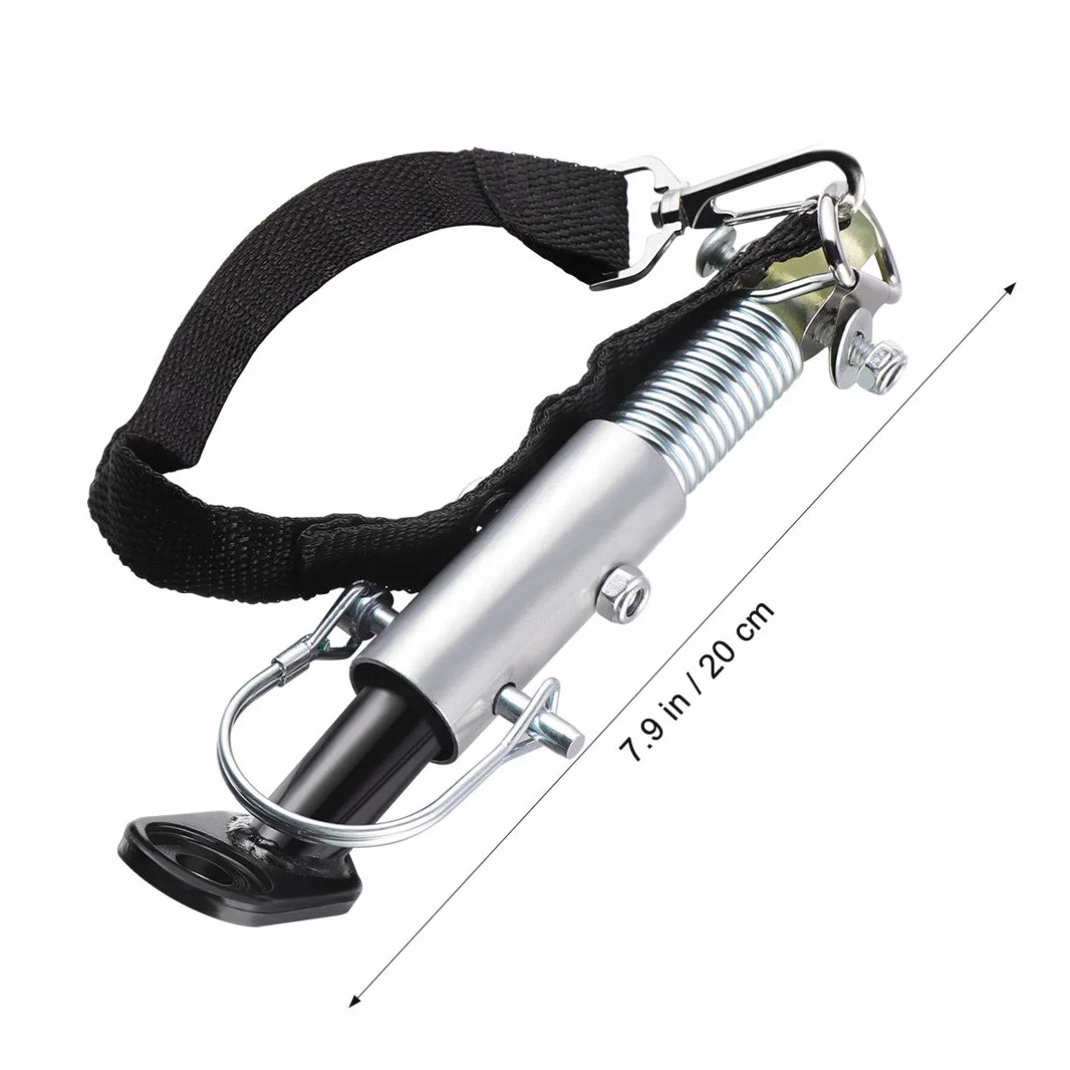 Vosarea Attelage de Remorque pour Vélo Universel Argent Noir