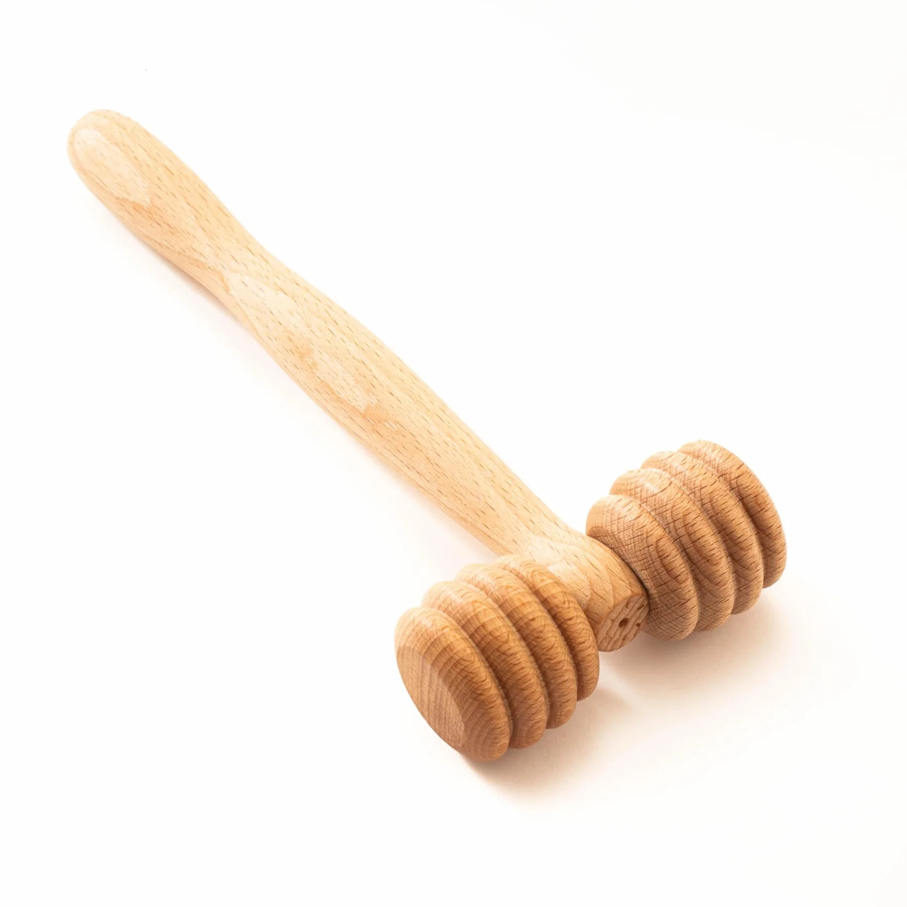 Masseur en Bois pour Animaux Rouleau de Massage Chien Chat Cheval Brosse Poils Courts Longs