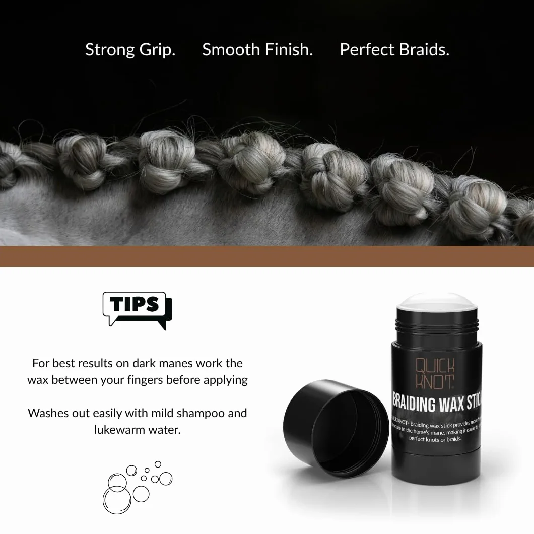Braiding Wax Stick 40 ml cire chevaux beurre karité cire abeille huile jojoba