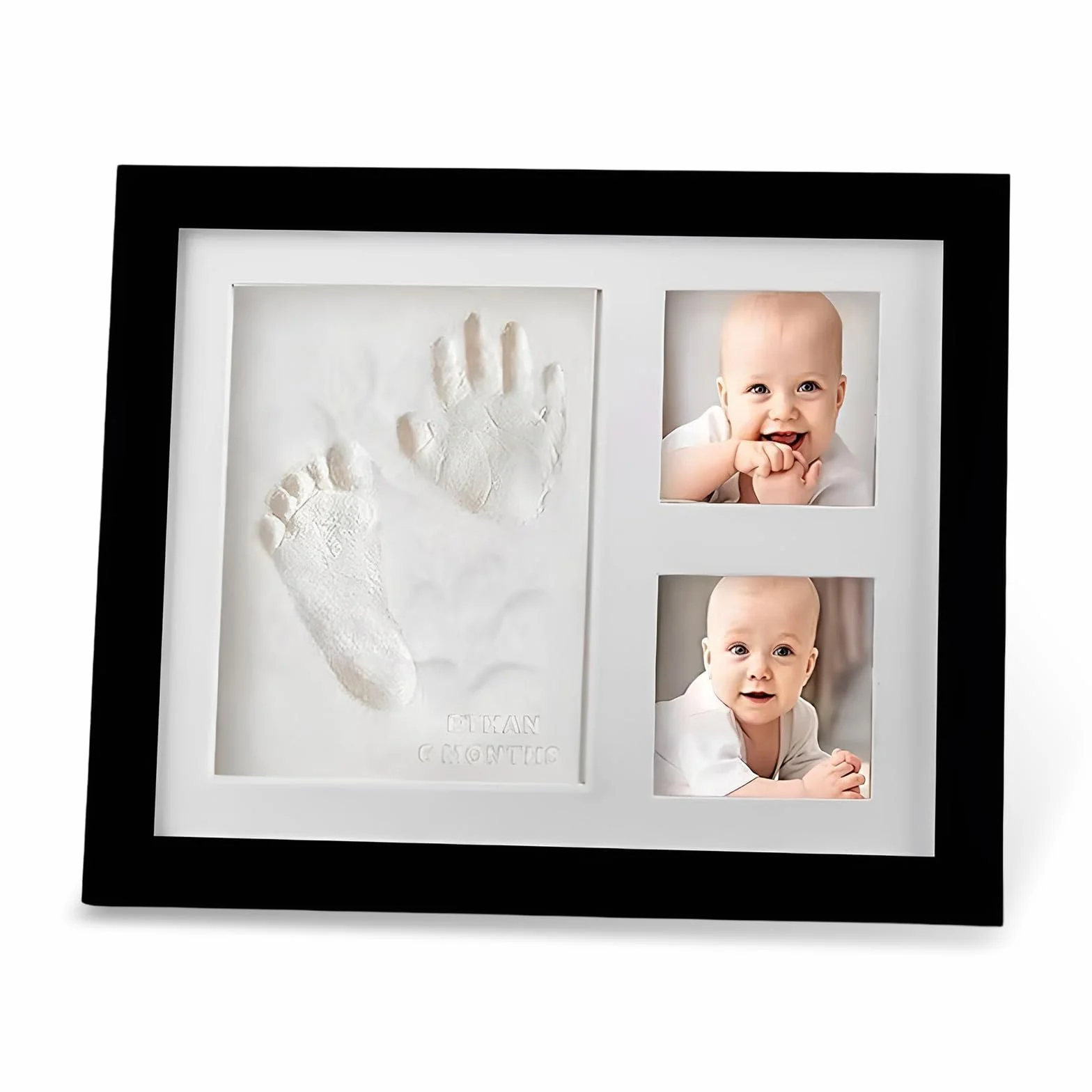 Cadre photo en bois 3D empreintes pattes chien chat cadeau souvenir