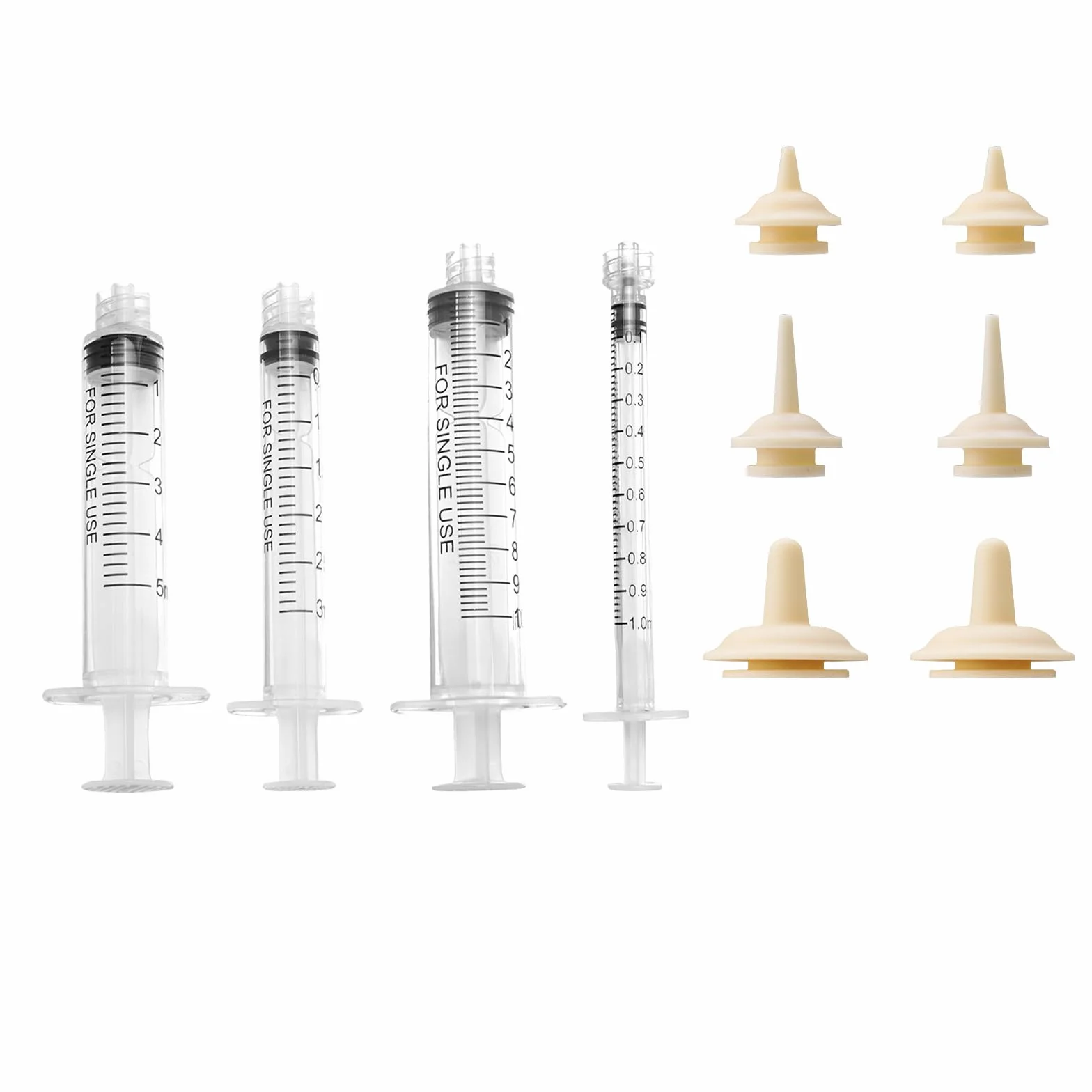 Lot de 14 tétines miracle pour chatons avec seringues d'alimentation 1-10 ml et tétines S-M-L