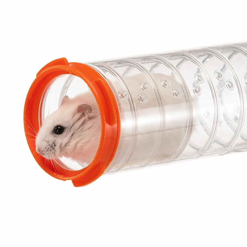 Ferplast Ensemble de Tubes Hamster, Accessoire Cage Hamster, Total 4 pièces, Comprend Salle de Sport avec Roue Hamster, Tunnels Hamsters avec Trous de Ventilation et Raccords, KIT Gym, Jouet Hamsters