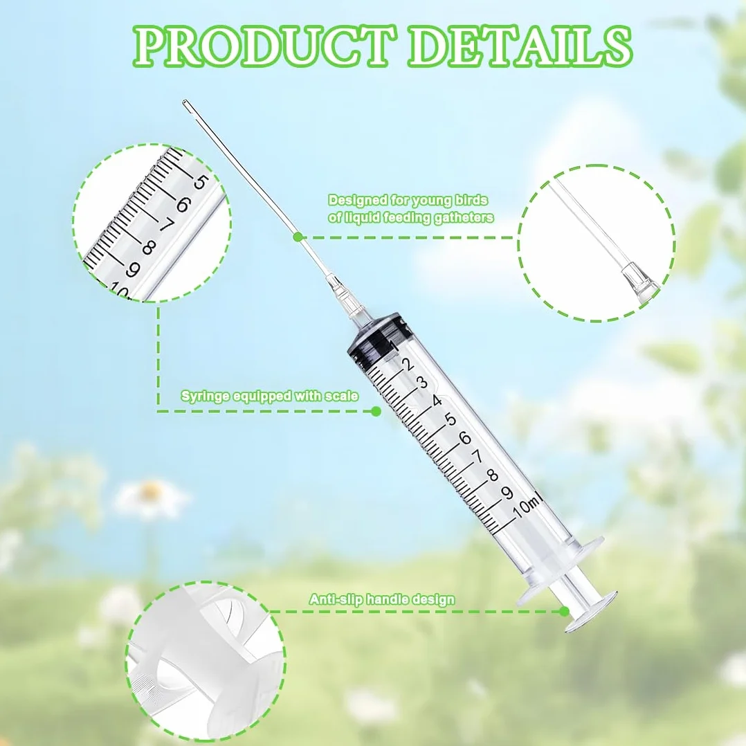 Bébé Oiseau D'Alimentation 10 Pcs Seringue 10 ML pour Tortue Colombe Perruches