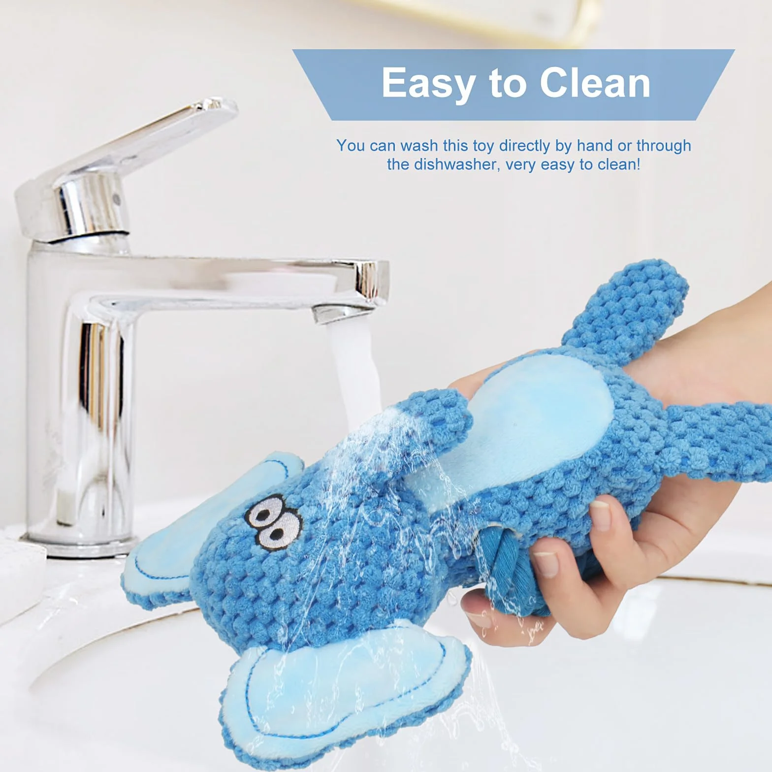 Jouets pour chien couineurs avec papier froissé, peluche à mâcher, corde coton interactif pour chiot petit moyen