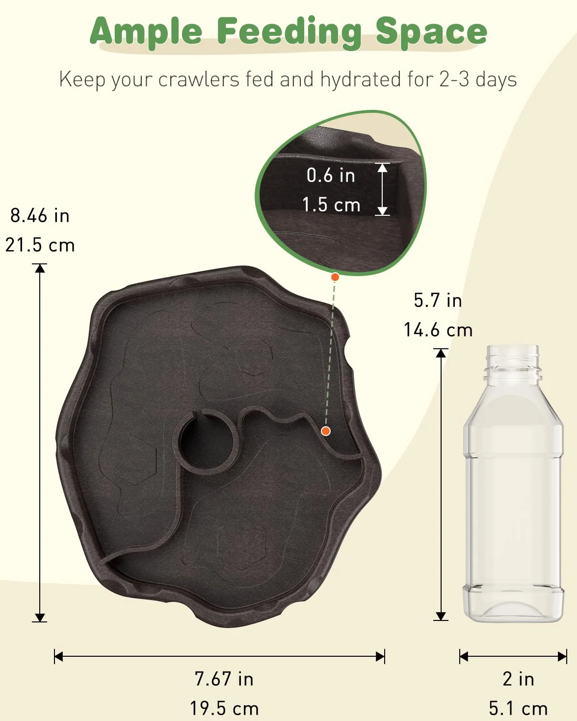 Pawfly Bol à Eau pour Tortues - Gamelle Automatique pour Reptiles avec Distributeur d'eau