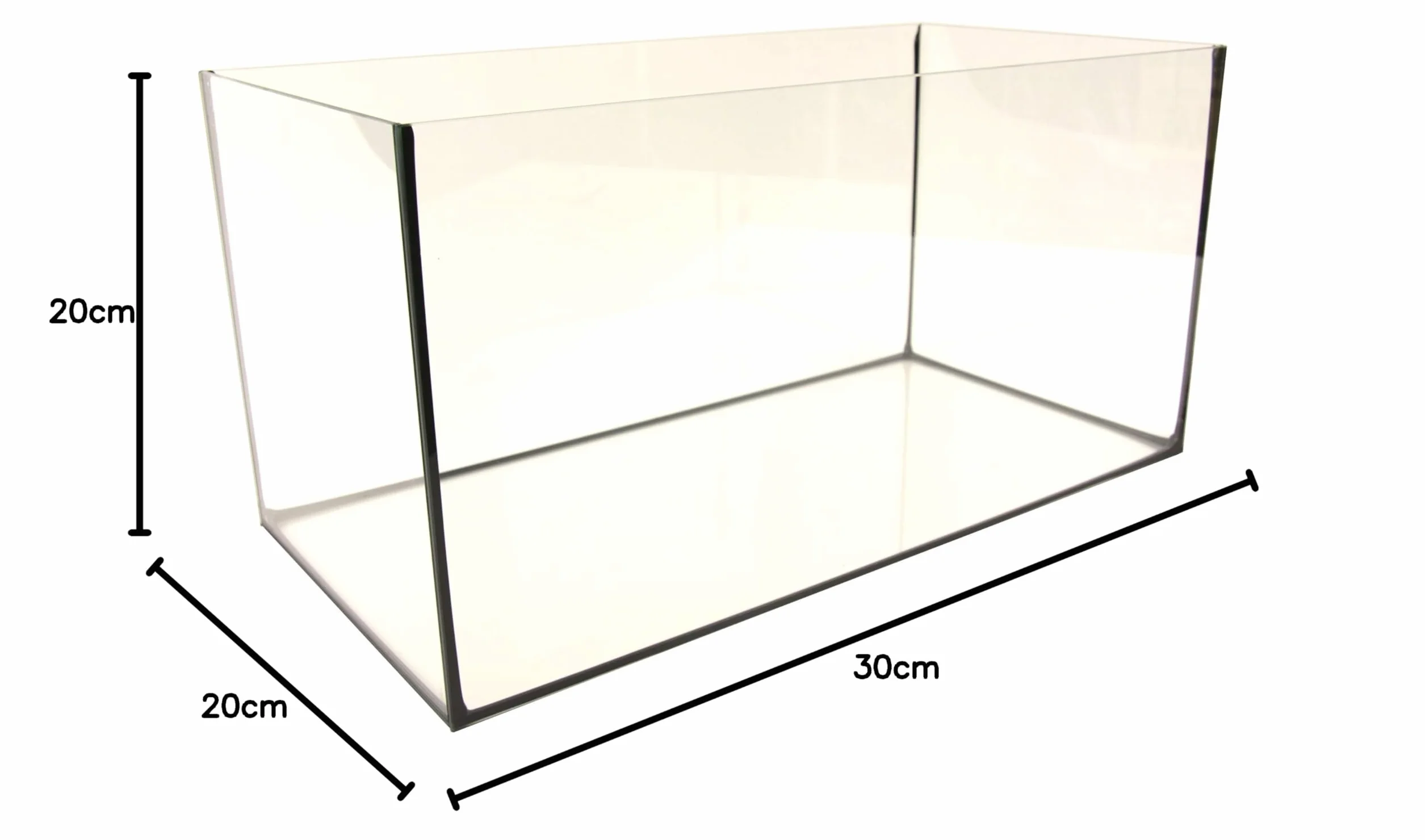 Boony Aquarium Met Zwarte Kit 30x20x20 cm