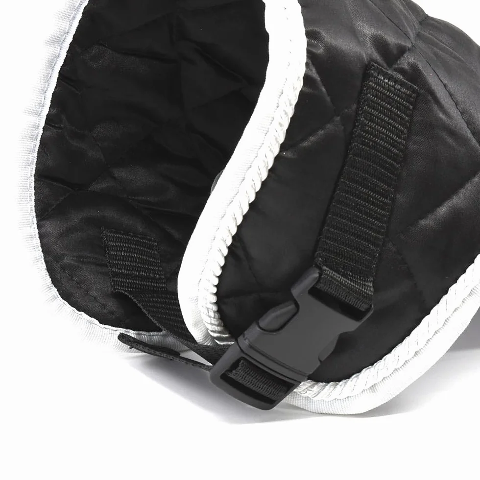 Ensemble d'accessoires Noir et Blanc pour Hobby Horse : Licol moumoute Noir avec Longe + Couverture Noire + Bonnet Anti-Mouches