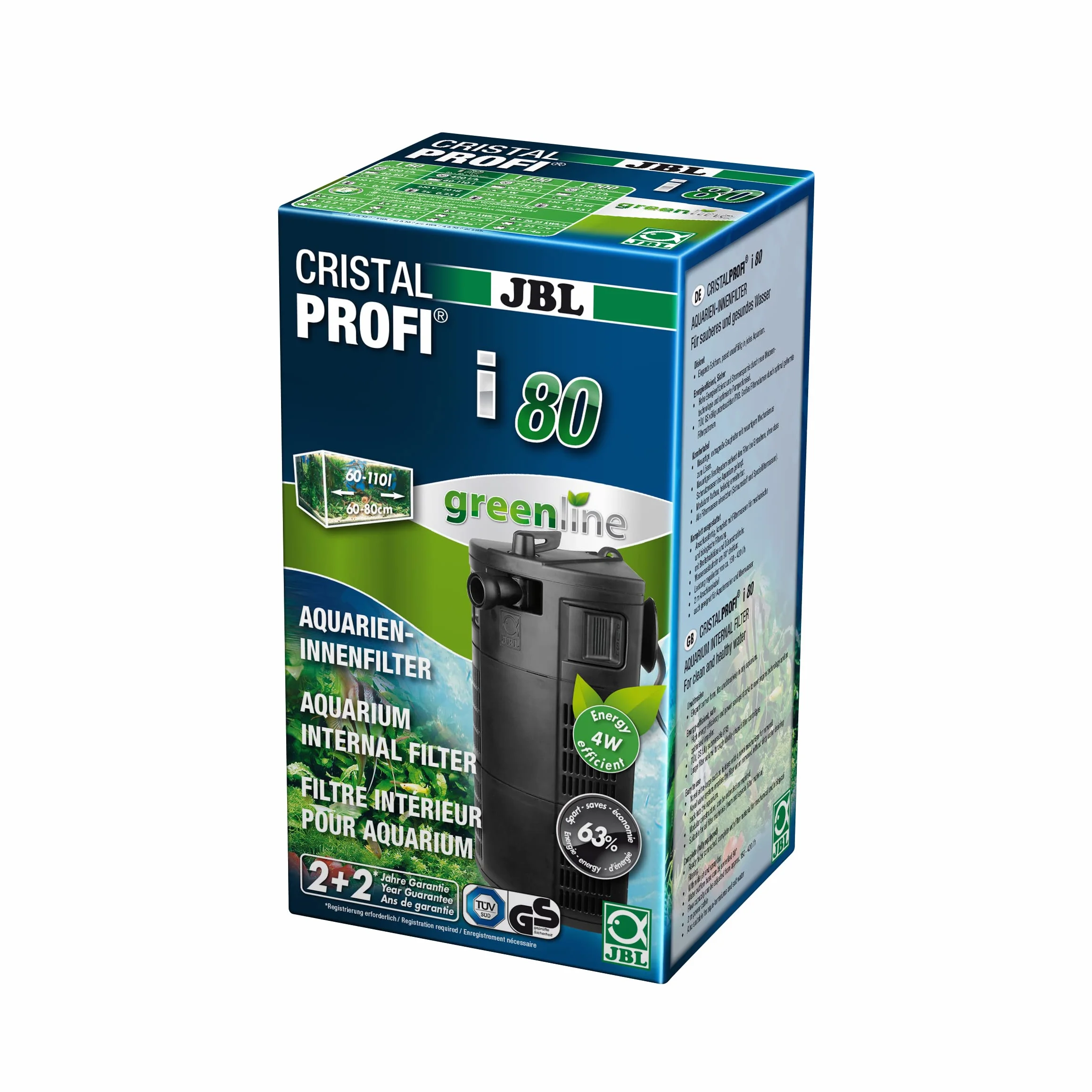 JBL Cristalprofi I80 Greenline Filtre Aquariophilie