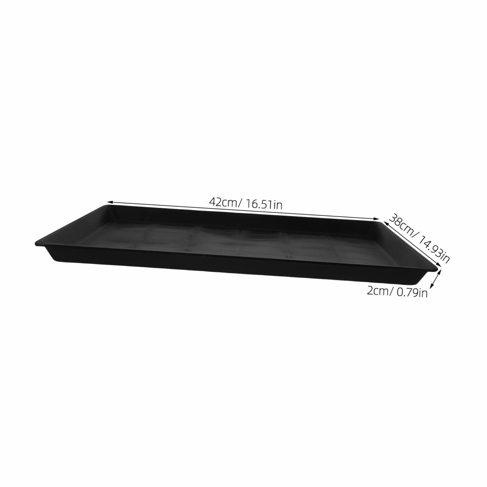 Milisten Plateau de Propreté en Plastique Noir pour Cage à Chien et Lapin Surface Lisse et Bac de Remplacement Facile à Nettoyer