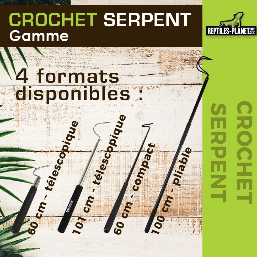 Reptiles Planet Crochet Téléscopique pour Serpent 60 cm