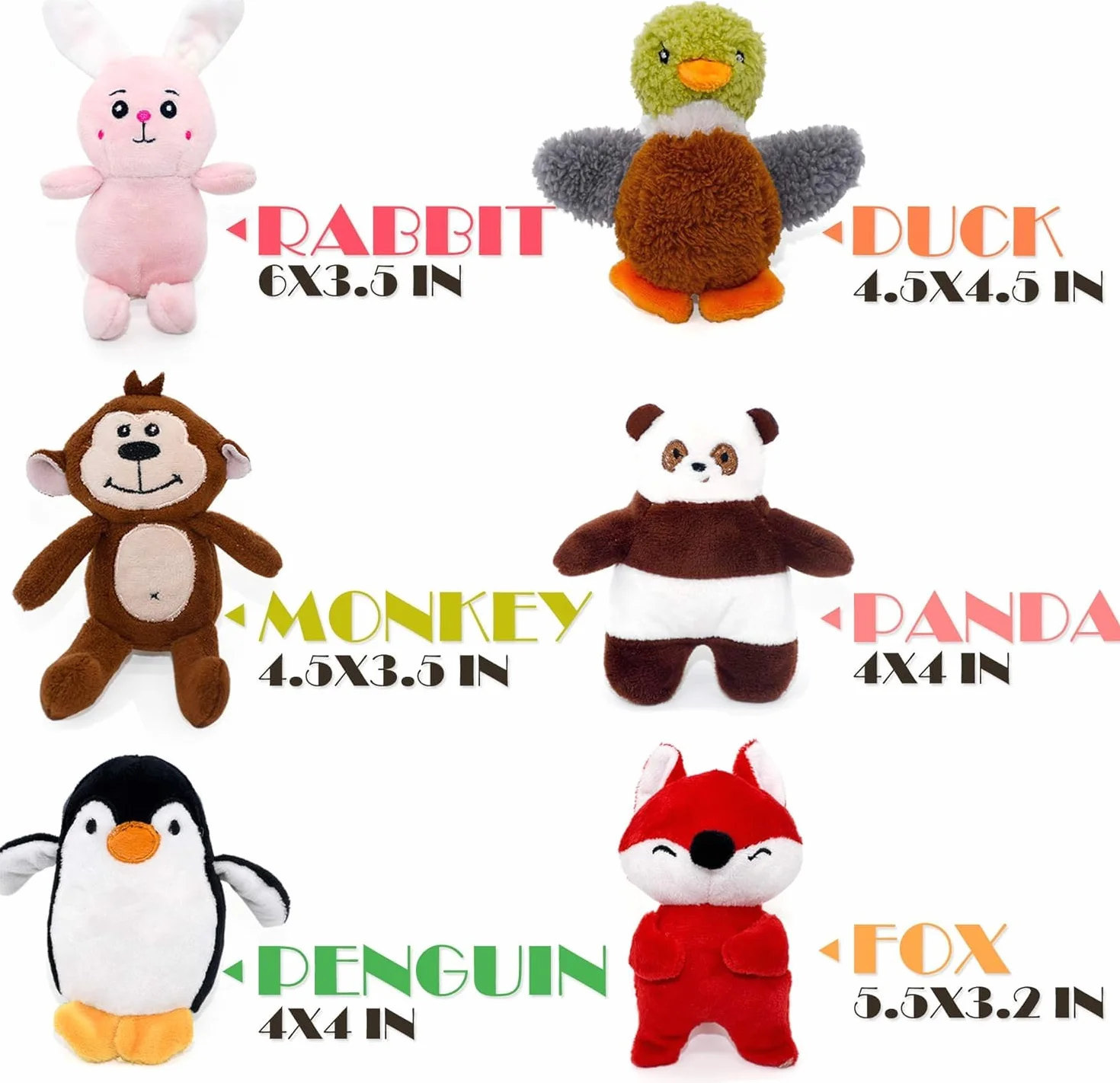 SHARLOVY jouet pour chien mousse en peluche 12P