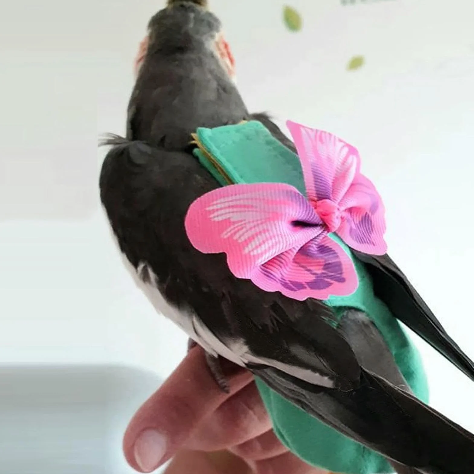 Tissu à couches pour oiseaux - Combinaison de vol souple avec sangles réglables, pantalon réutilisable pour perroquets, cockatiels, perruches