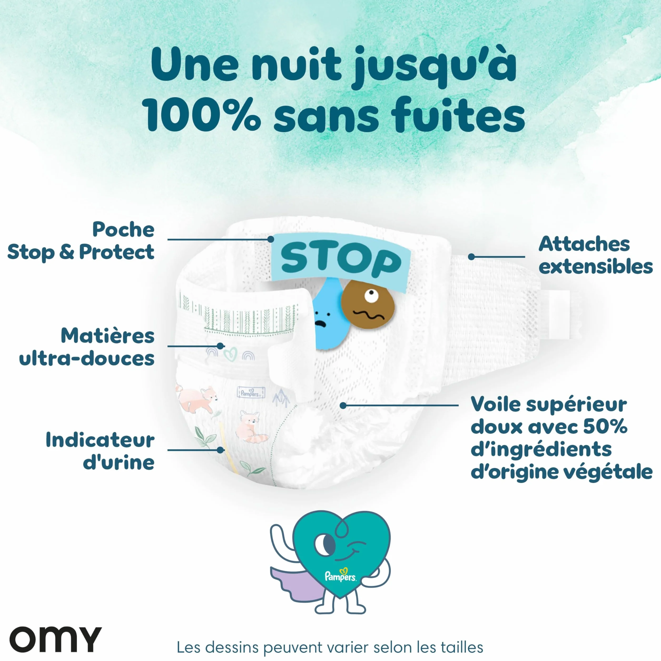 Pampers Harmonie Couches Édition Limitée Taille 4 140 Couches 9kg-14kg