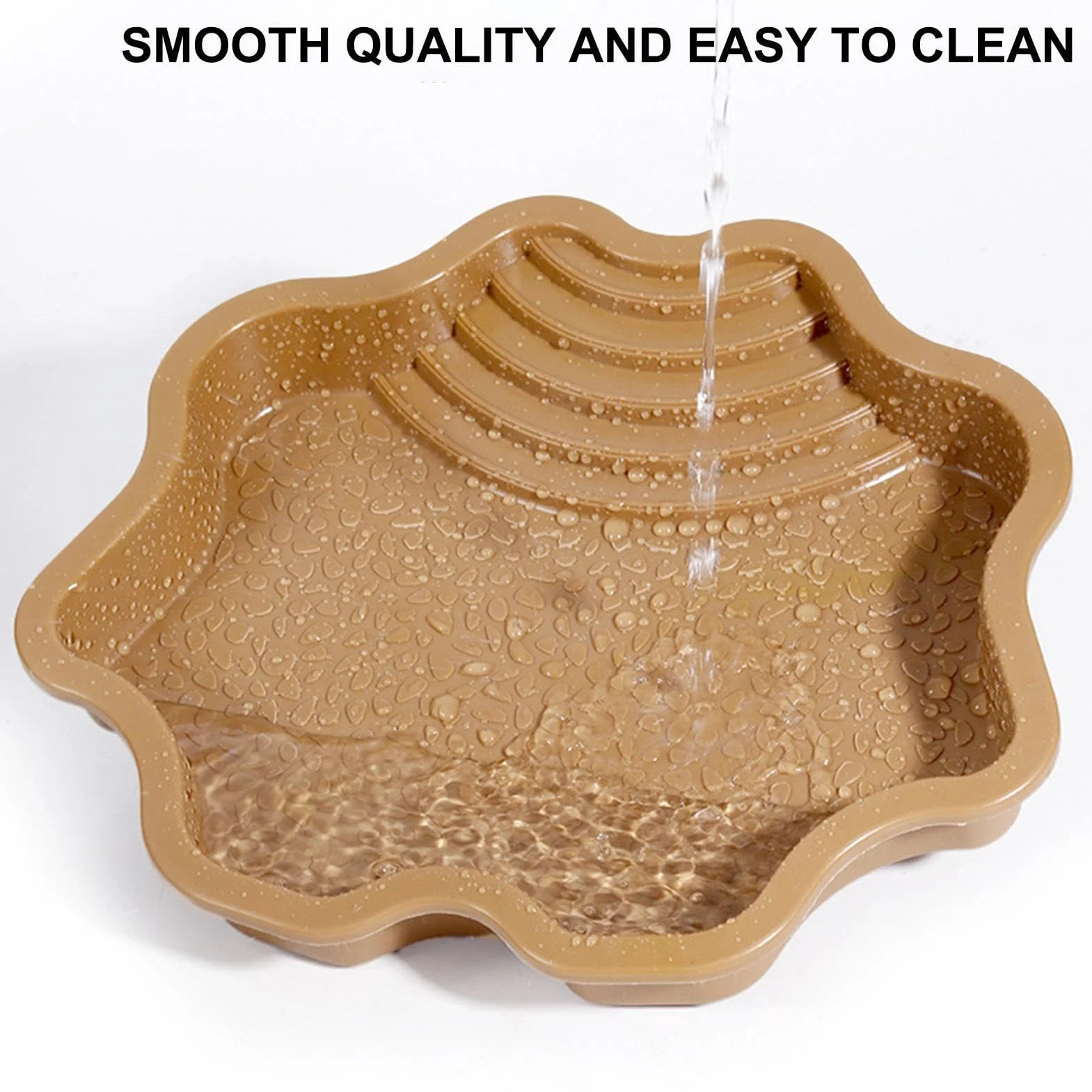 Piscine de Bain pour Reptiles – Bol d'eau et de Nourriture pour avec marches | Baignoire pour et Nourriture pour Gecko lézard Accessoires de décoration