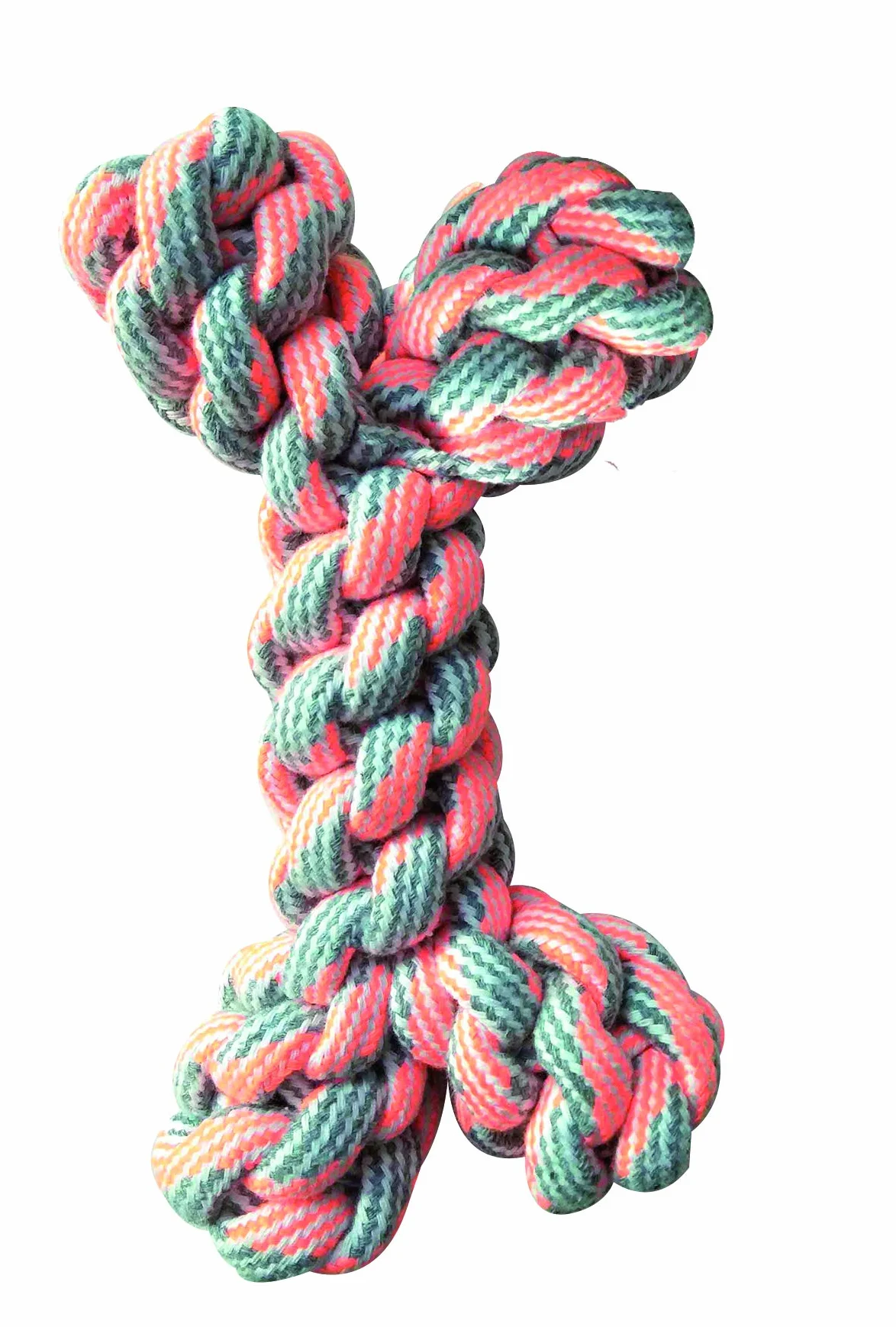 Croci Jeu en Corde Os Bicolore Pastel Orange 20 cm
