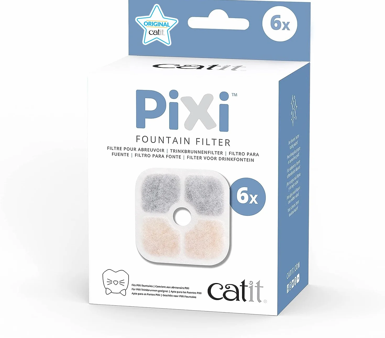 Cat it Pixi Fontaine pour Chat 6 Unité Blanc