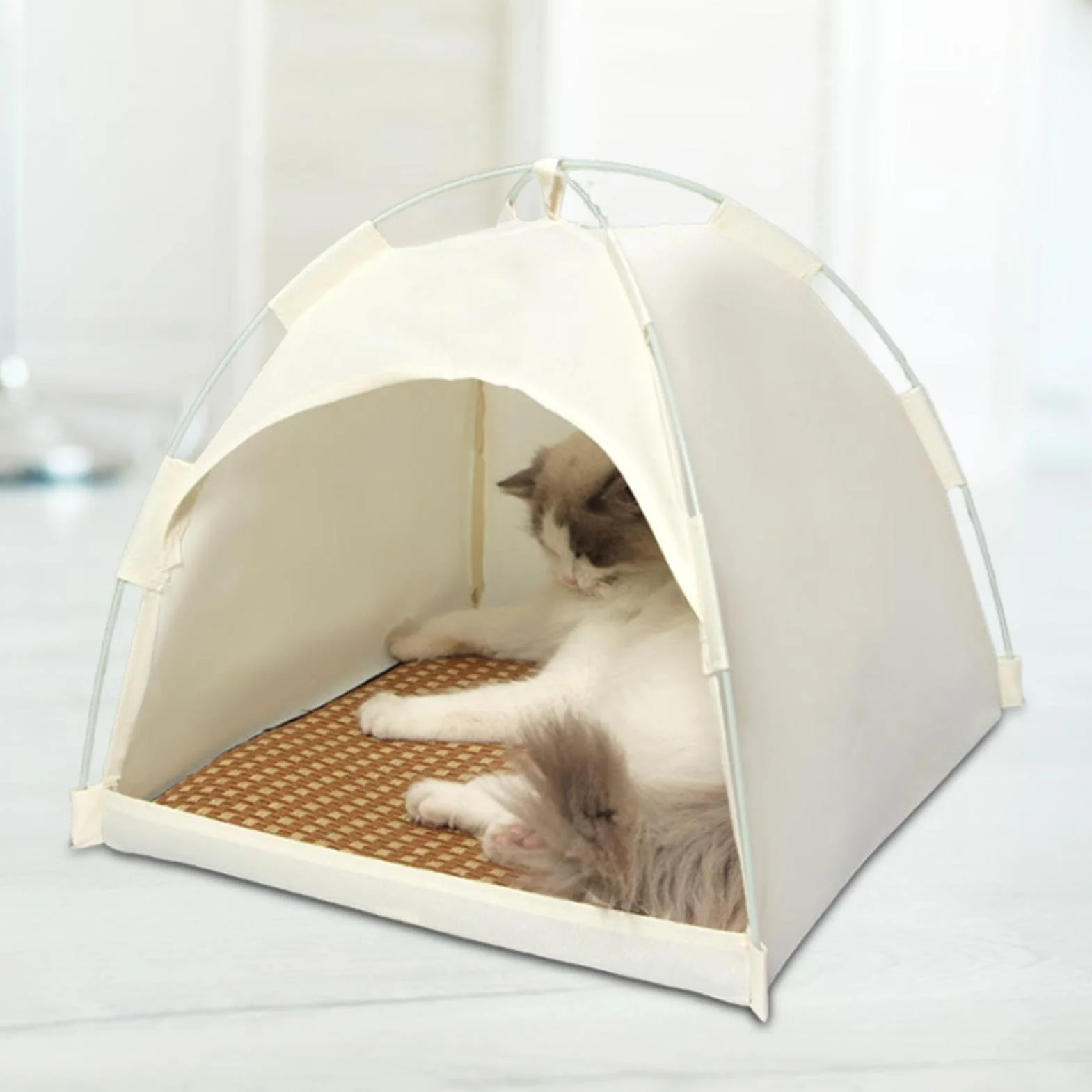 Tente pour chat extérieur pop multifonction respirante été chatons chiots lapins