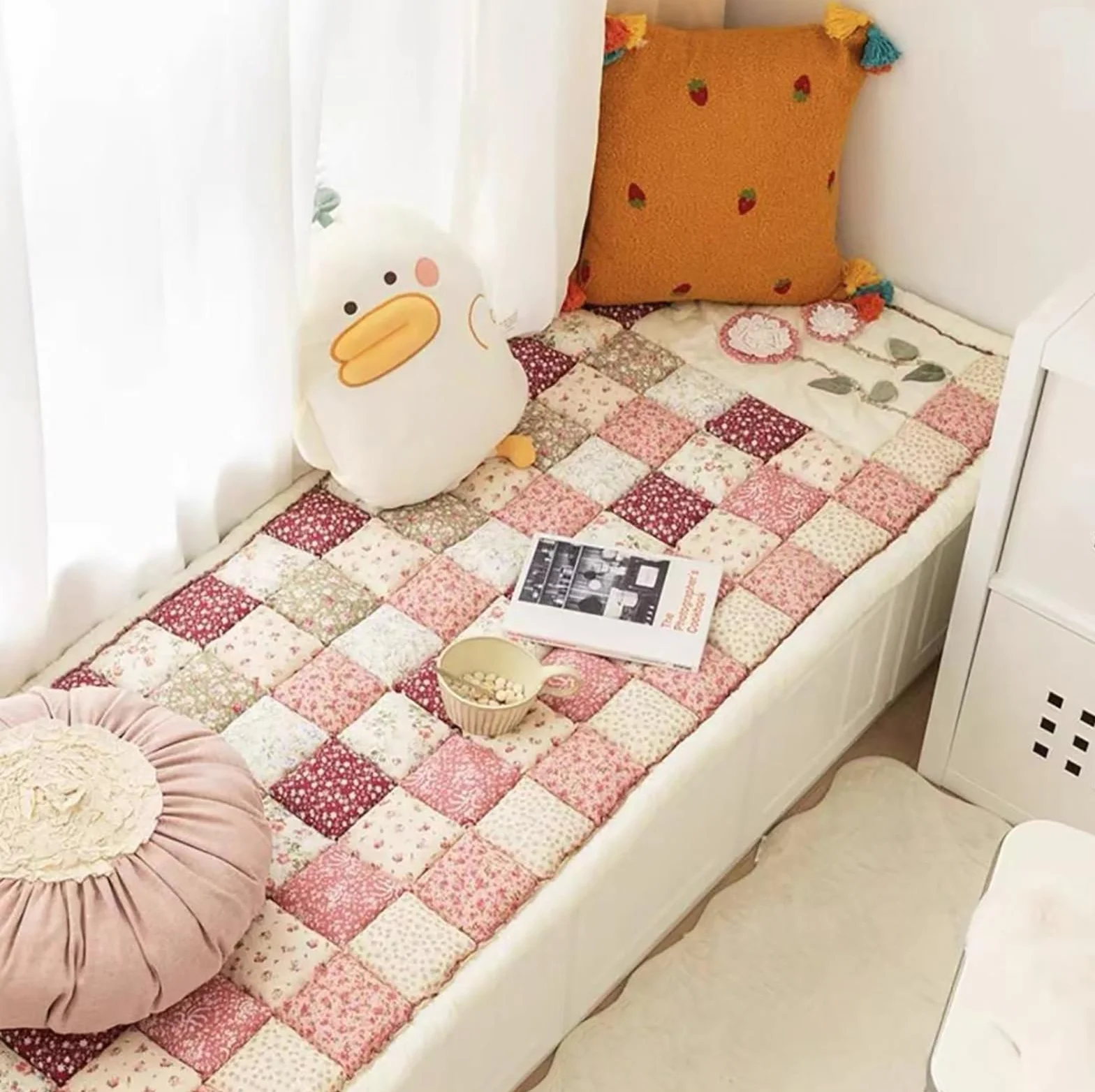 TaLcuS Funny Fuzzy Dog Quilted Sofa Cover Couch Cover Garden Chic Cotton Protective 70x150cm
