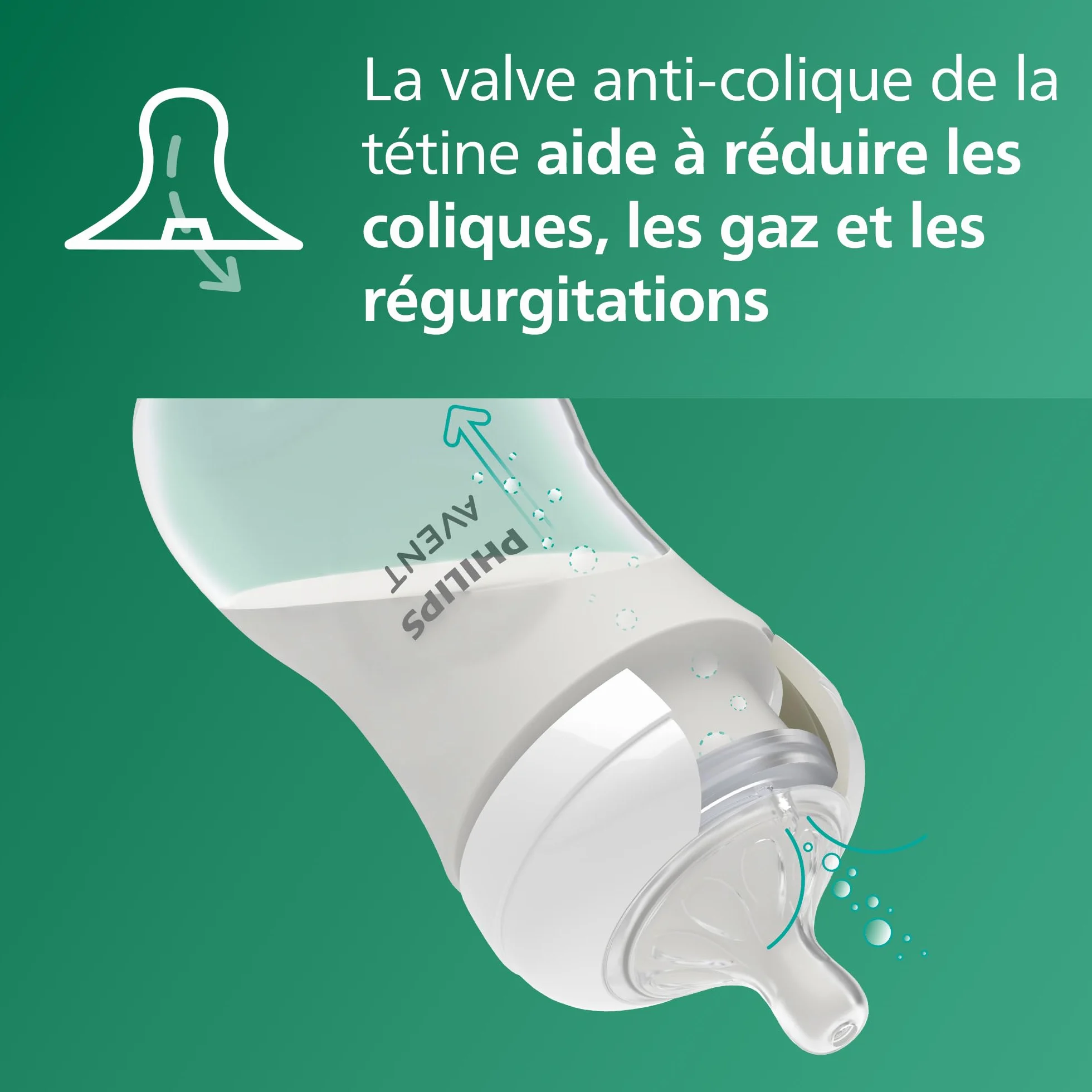 Philips Avent Natural Response Biberons en verre 240 ml lot de 2 SCY933/02