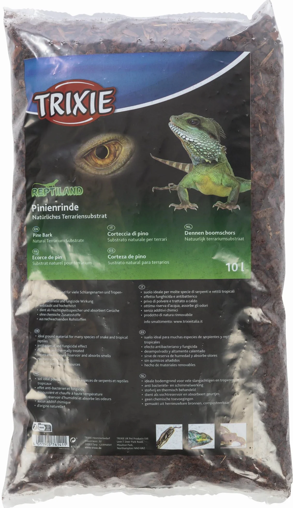 TRIXIE Substrat pour terrarium Ecorce de pin 10 litres