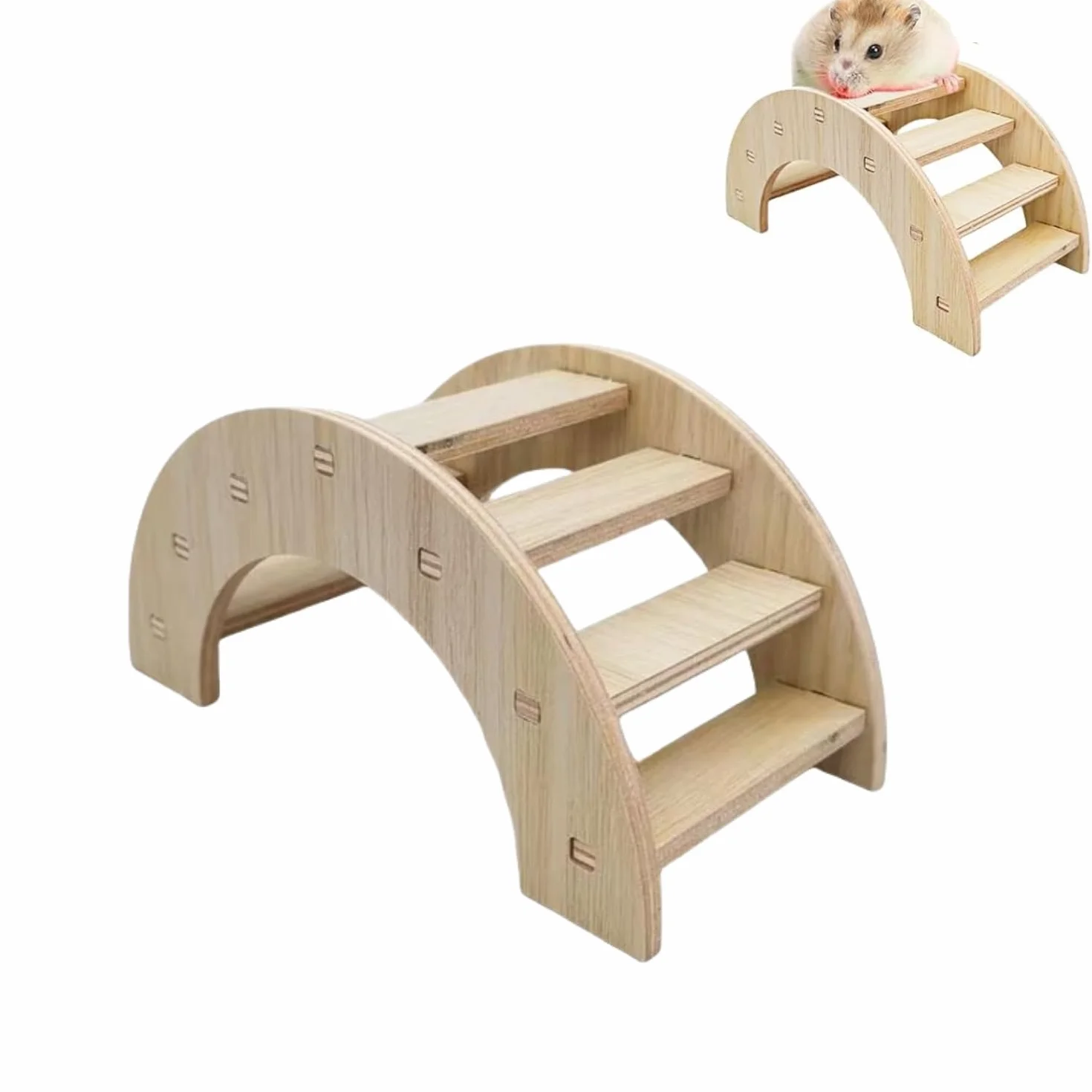 Pont en Bois pour Hamster, Accessoires pour rongeurs, Jouet d'escalade