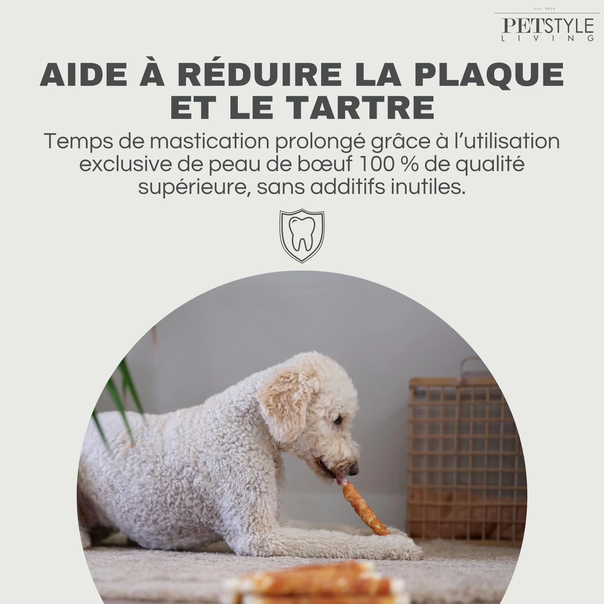 Bâton à Mâcher au Poulet et Bœuf 20cm 20 Pièces - Collation pour Chien