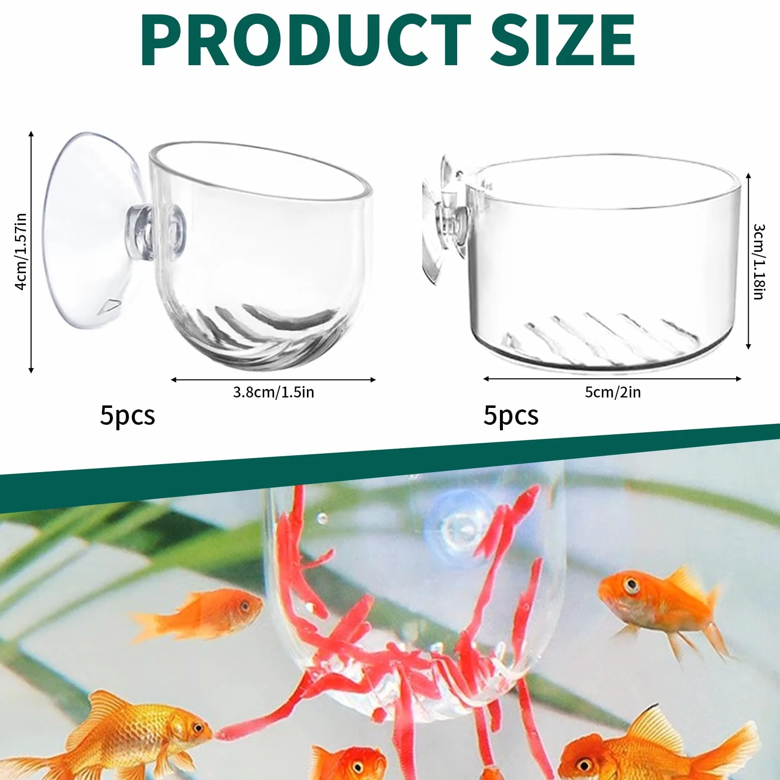 Lot de 10 Plante Aquarium Pots Holder avec Ventouses, Support en Acrylique Aquarium Cup Mini Fish Tank Decoration pour Plantes Accessoires Transparent