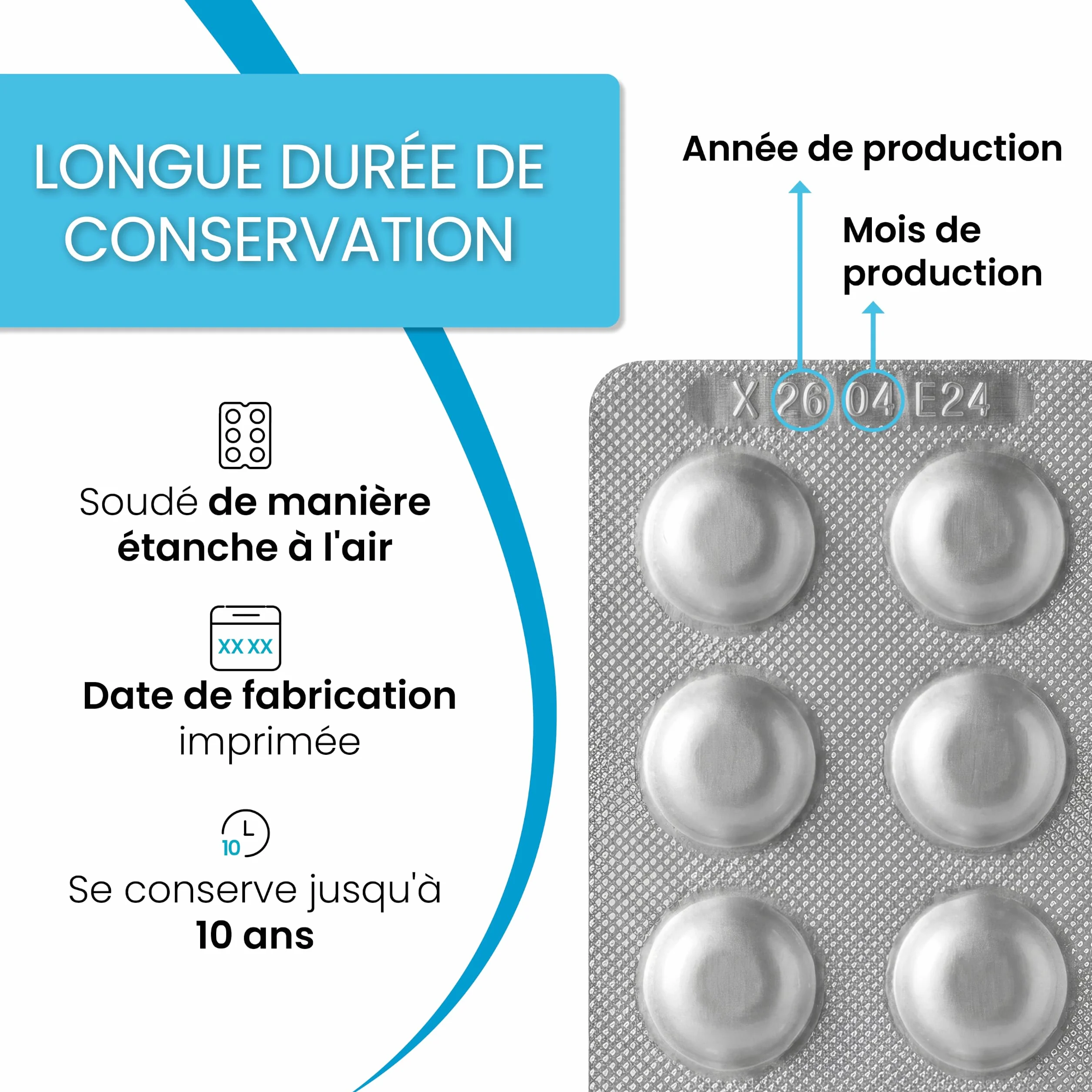 smardy 60 Pastilles de Test pH/Chlore Libre/Brome – pour piscine, spa, whirlpool et eau potable – testeur d'eau manuel avec boîte de rangement – Made in Germany