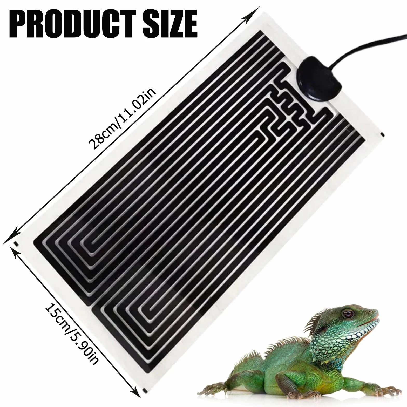 Tapis Chauffant Reptile 7W avec Régulateur de Température