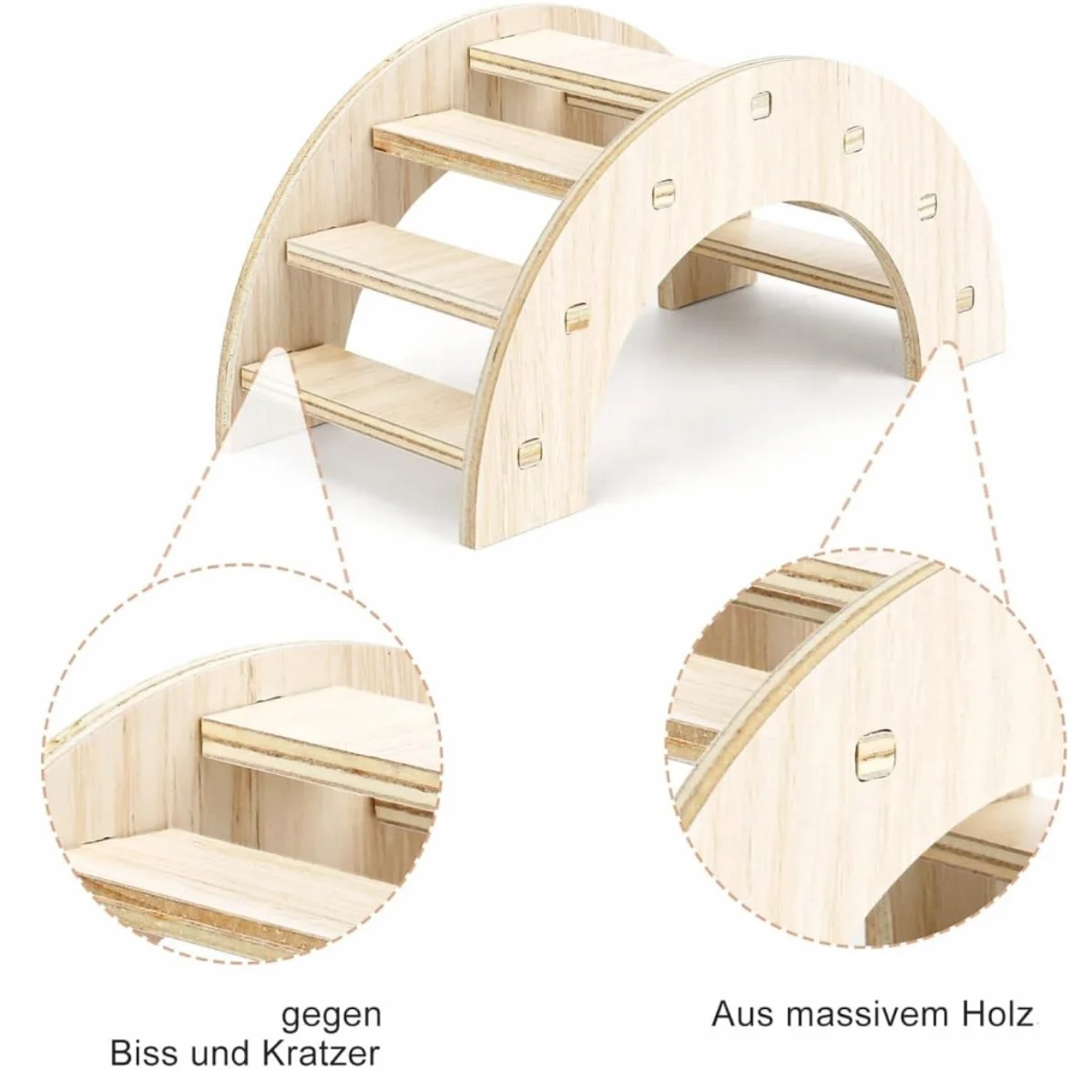 Pont en Bois pour Hamster, Accessoires pour rongeurs, Jouet d'escalade