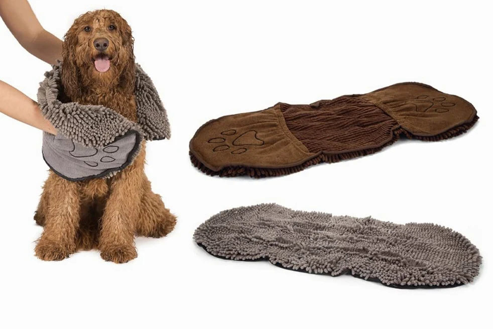 Beeztees DGS Dirty Dog Shammy Serviette de Toilette Marron Taille L 80 cm Largeur 35 cm
