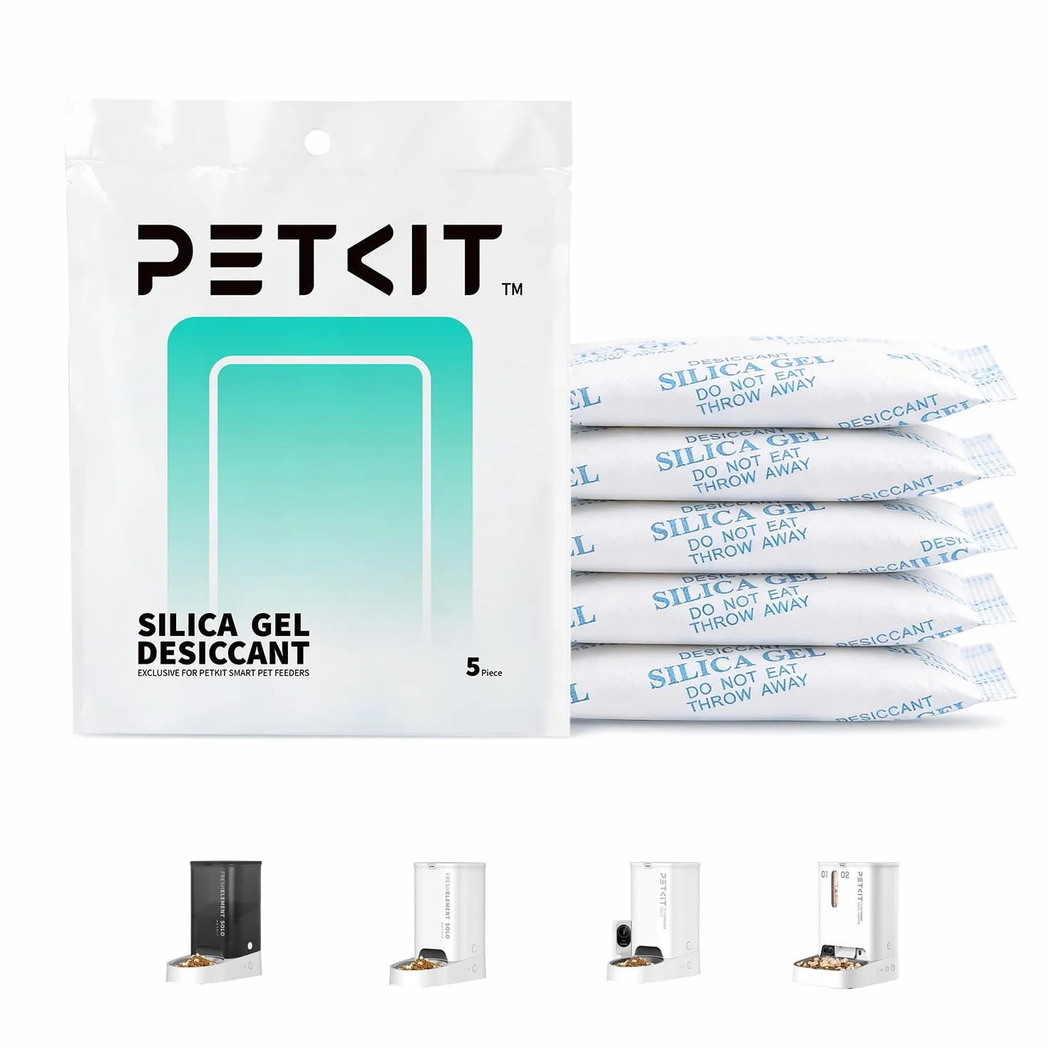 PETKIT Lot 5 paquets déshydratants rechange distributeurs intelligents