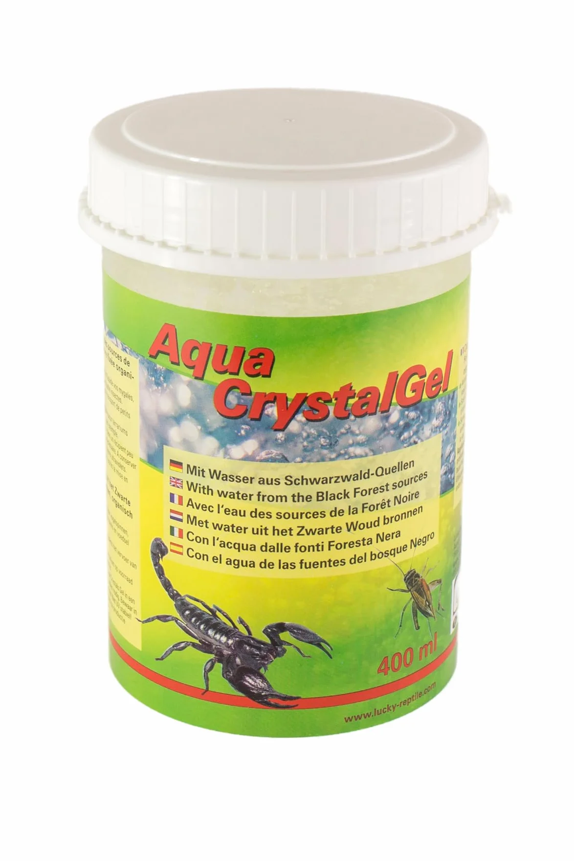 Lucky Reptile Aqua Crystals Gel 400 ML d'eau pour tarentules, scorpions, insectes