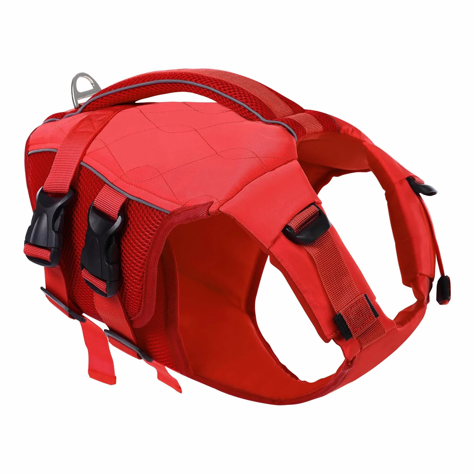 KONVINIT Gilet de Sauvetage pour Chien - Gilet de Flottaison Réglable avec Poignée et Bandes Réfléchissantes