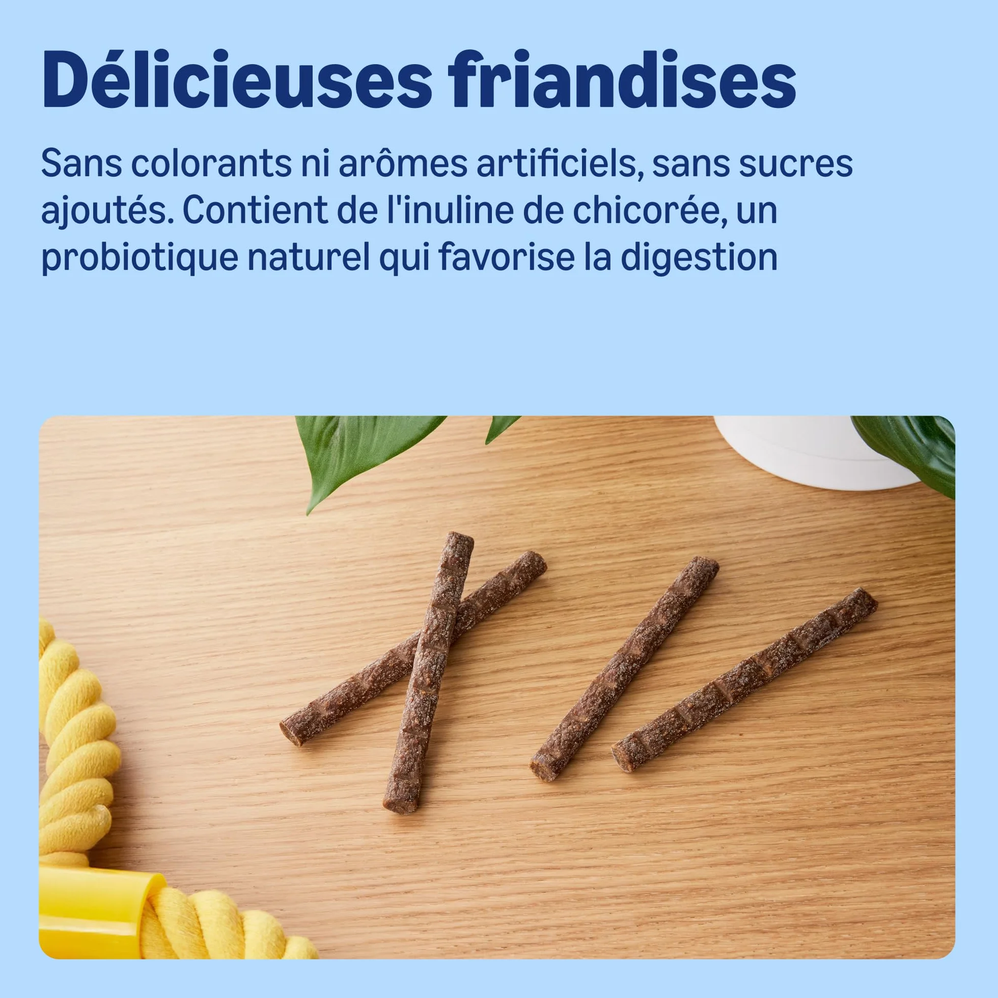 by Amazon Friandises pour Chiens - Bâtonnets à Mâcher à la Volaille, 8x11g (88g)
