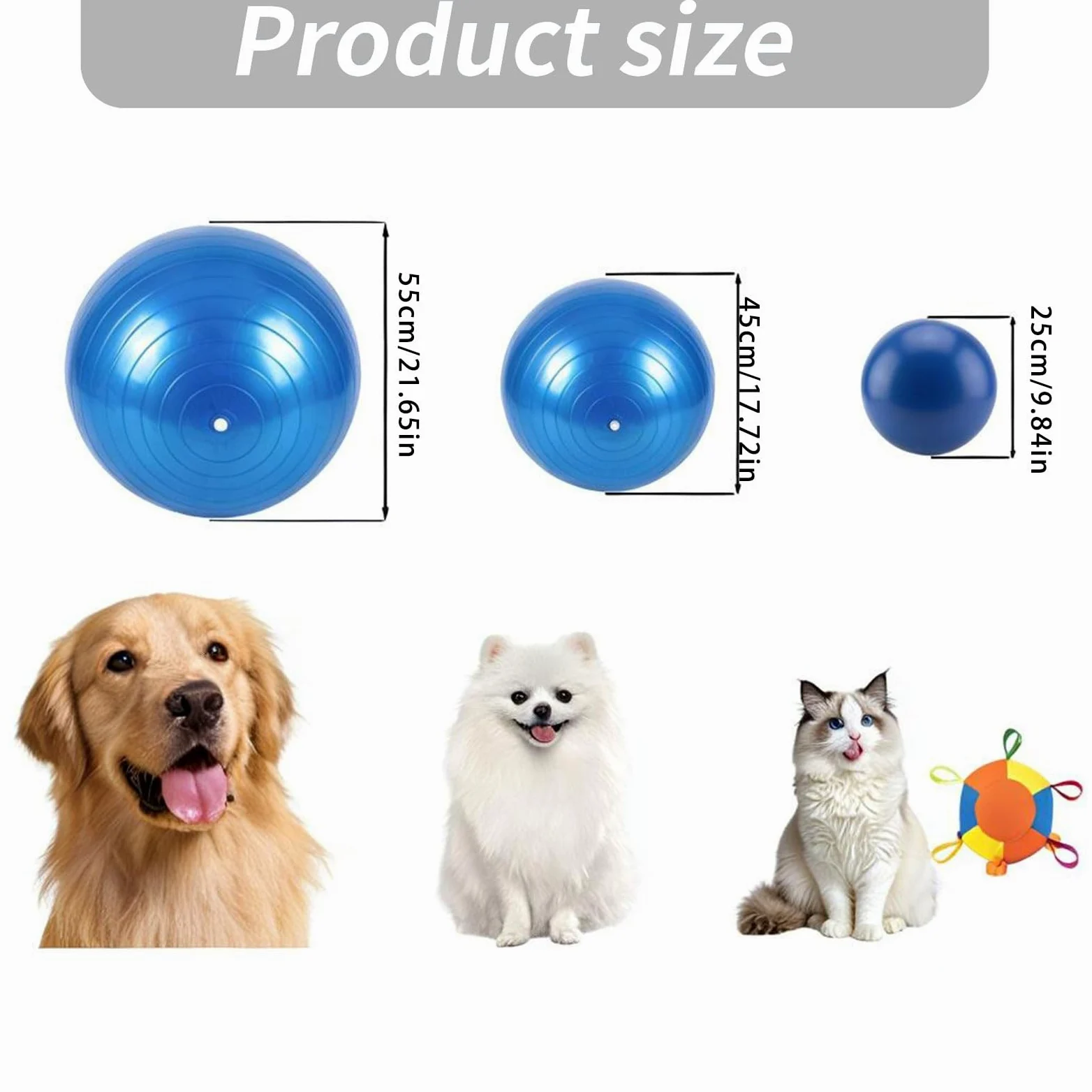 ordinarYone Balle gonflable durable pour chiens avec fermeture éclair pour un gonflage rapide et un jeu pour l'entraînement et les masticateurs agressifs